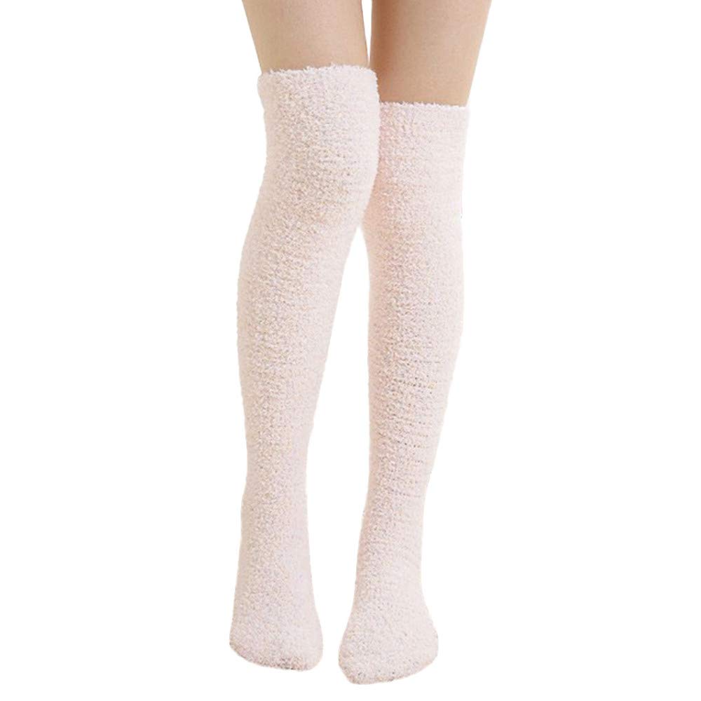 Women's Knee-High Fleece Lined Socks with Mesh Embroidery - Soft Warm Indoor Winter Socks for Women & Girls (Black, 3-Pack) - Perfect for Home, Office & Cold Weather Comfort