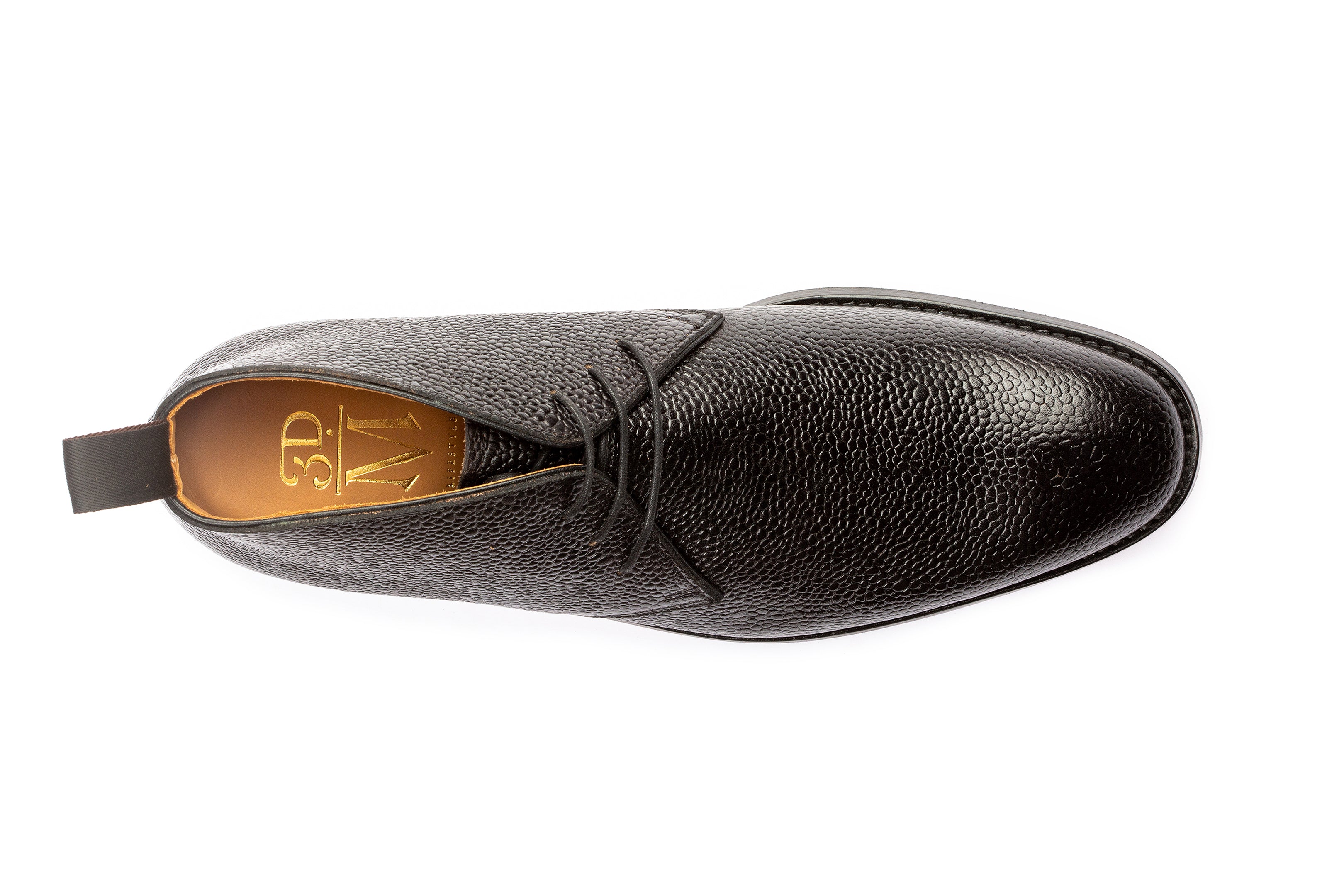 Men's Black Grain Leather Chukka Boots - Comfortable & Stylish Casual Shoes for Work, Travel & Outdoor Activities