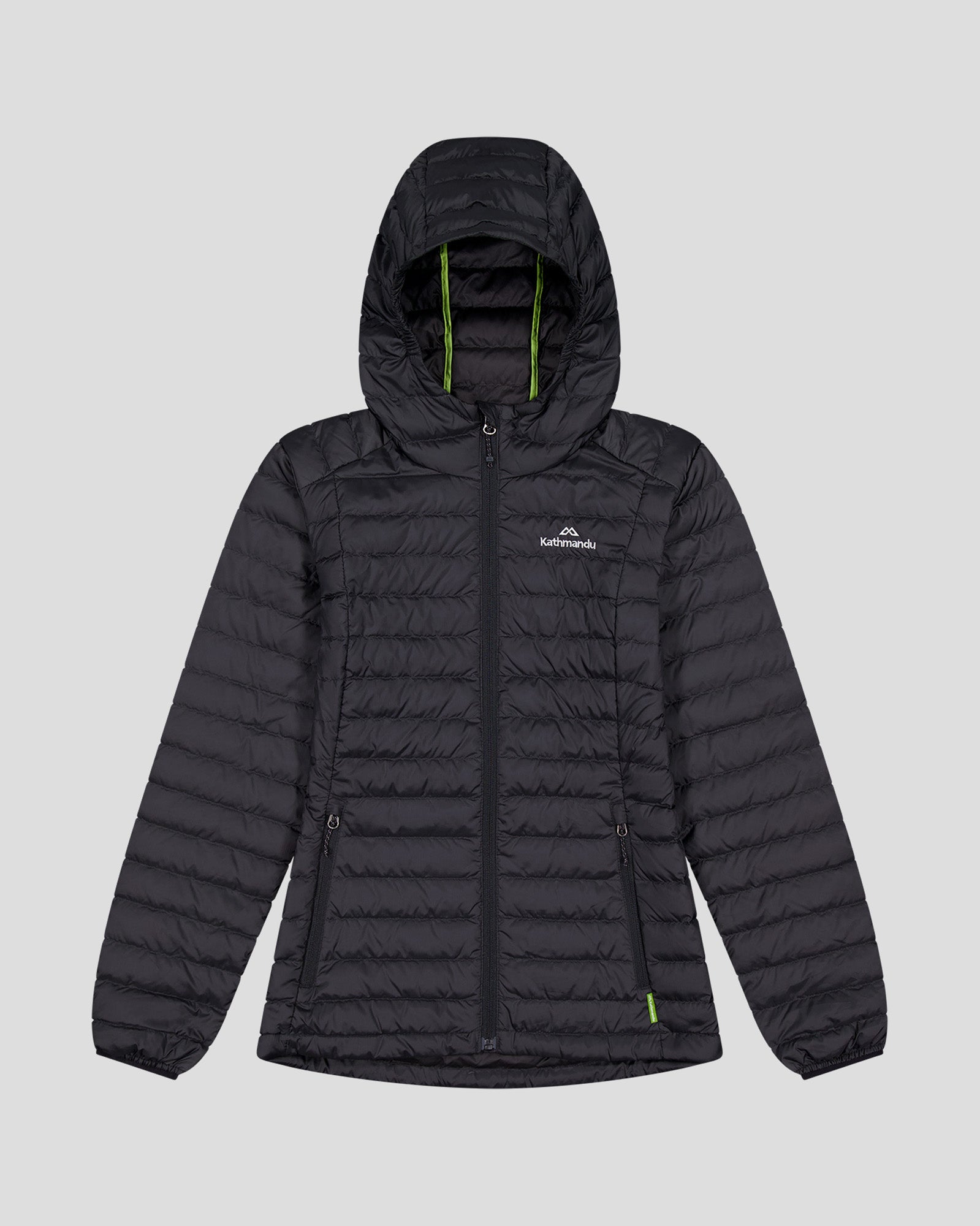 Women's Heli Hooded Down Jacket - Lightweight Warm Winter Coat, Waterproof Windproof Puffer Jacket for Outdoor Activities (Black) | Perfect for Skiing, Hiking & Cold Weather Adventures