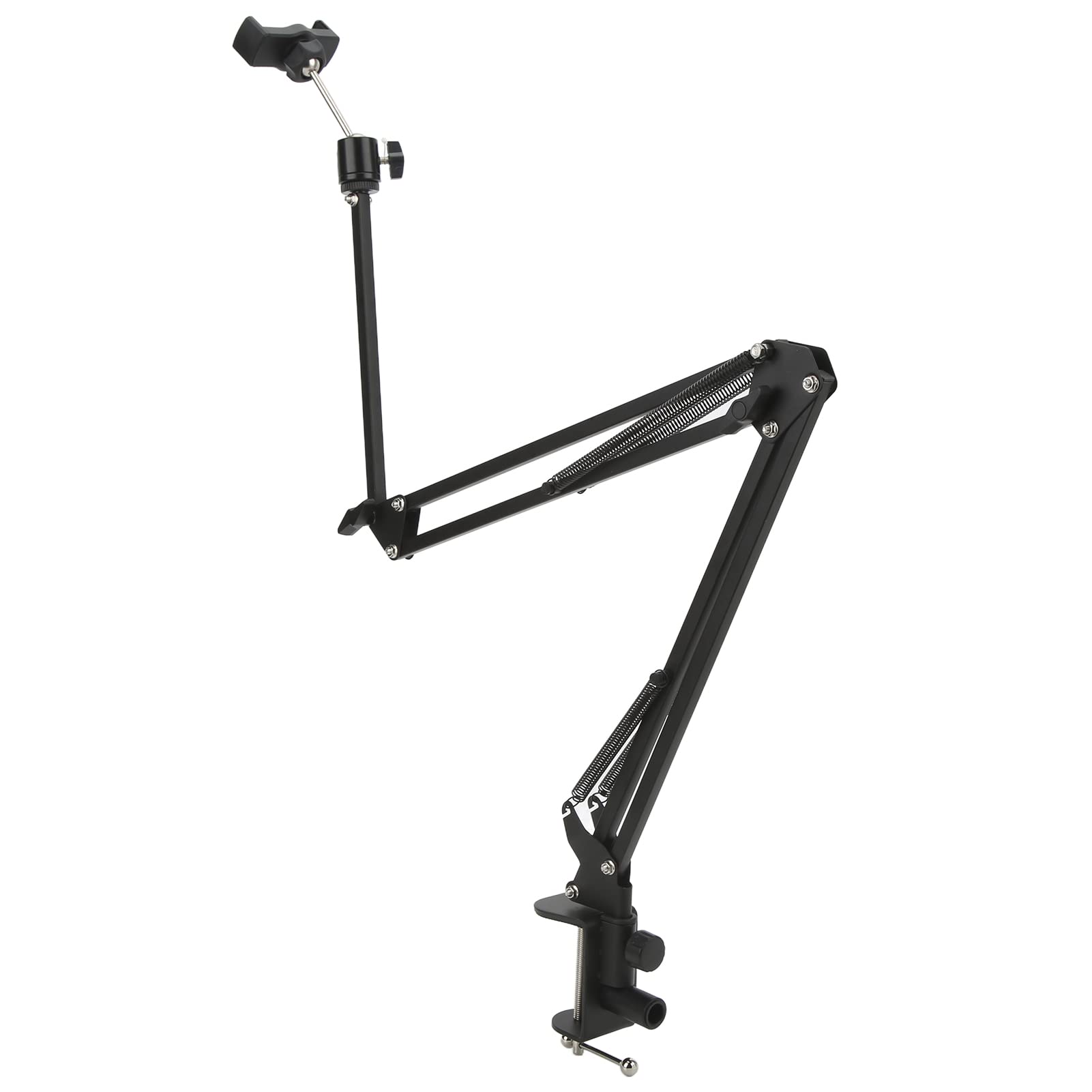 Flexible Alloy Plastic Phone Holder - Adjustable Mobile Phone Stand for Desk, Car & Live Streaming - Easy Installation & Stable Support for iPhone, Samsung & All Smartphones - Perfect for Work, Driving & Video Calls