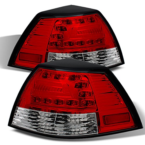 AKKON Red Clear LED Tail Lights Brake Lamps Replacement Pair for 2008-2009 Pontiac G8 GT GXP Sport Sedan - Upgrade Your Car's Style & Safety for Night Driving