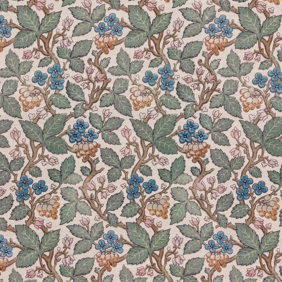 Briar Linen Tablecloth - Forget Me Not Blue Premium Cotton Table Cover for Dining Room, Kitchen, and Outdoor Picnics