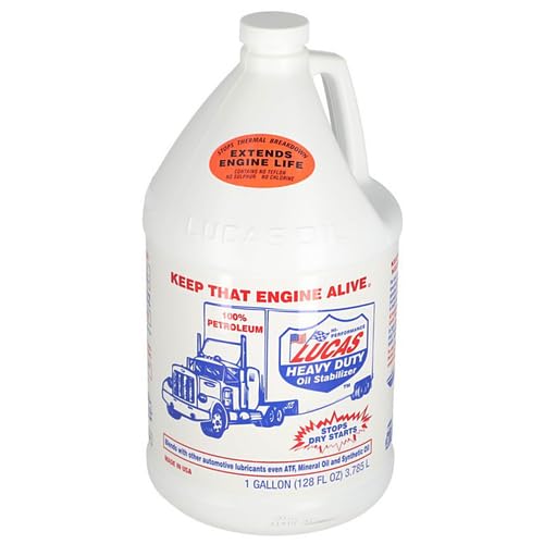 Lucas Oil Stabilizer 1 Gallon - Premium Engine Oil Additive for Cars, Trucks & Motorcycles | Reduces Friction, Extends Engine Life | Ideal for Synthetic & Conventional Oils | Use for Daily Driving, Towing & High-Mileage Vehicles