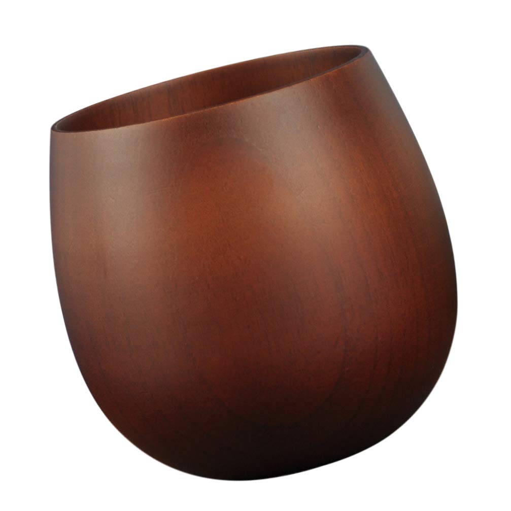 Unbreakable Wooden Coffee Mug - Vintage Nordic Style Lightweight Tea Cup for Home & Office - Rustic Brown Wood Tea Cup - Perfect for Coffee, Tea, Milk & Hot Beverages - Great Gift Idea for Housewarming & Holidays