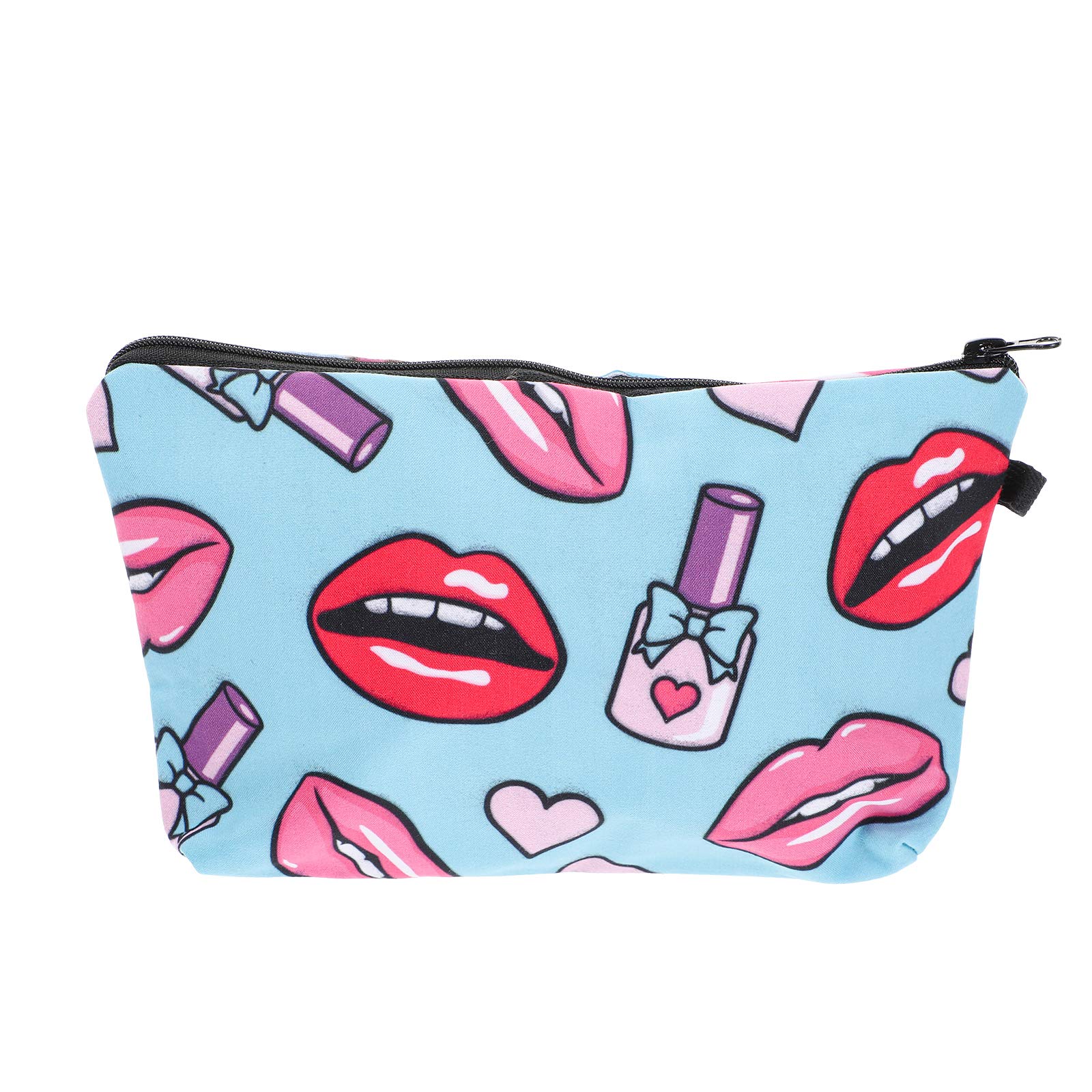 3D Printed Polyester Makeup Bag - Waterproof Cosmetic Organizer for Travel, Storage & Daily Use | Portable Lipstick & Beauty Essentials Case | Perfect for Gym, Vacation & On-the-Go Touch Ups
