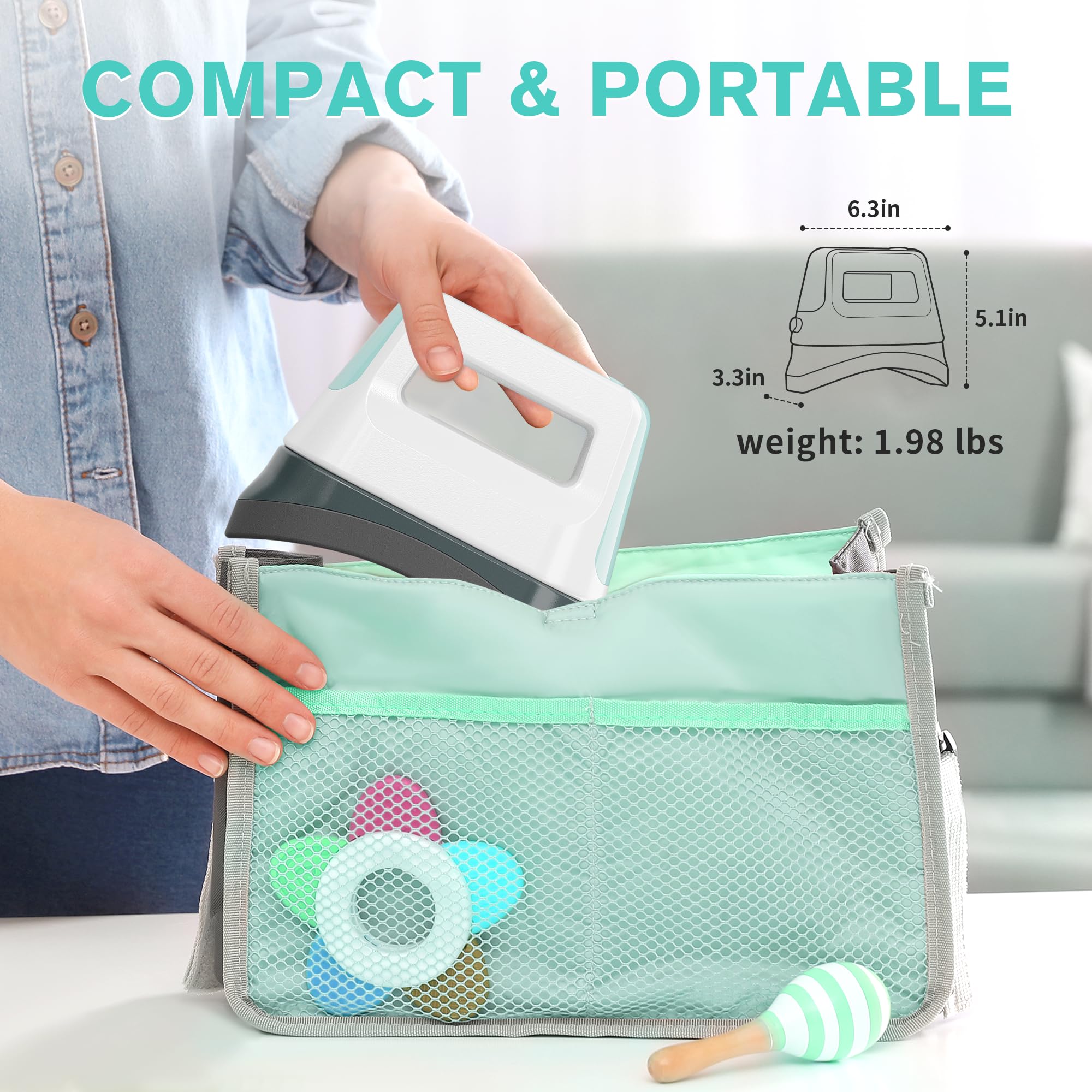 Portable Hat Heat Press Machine with 6.3