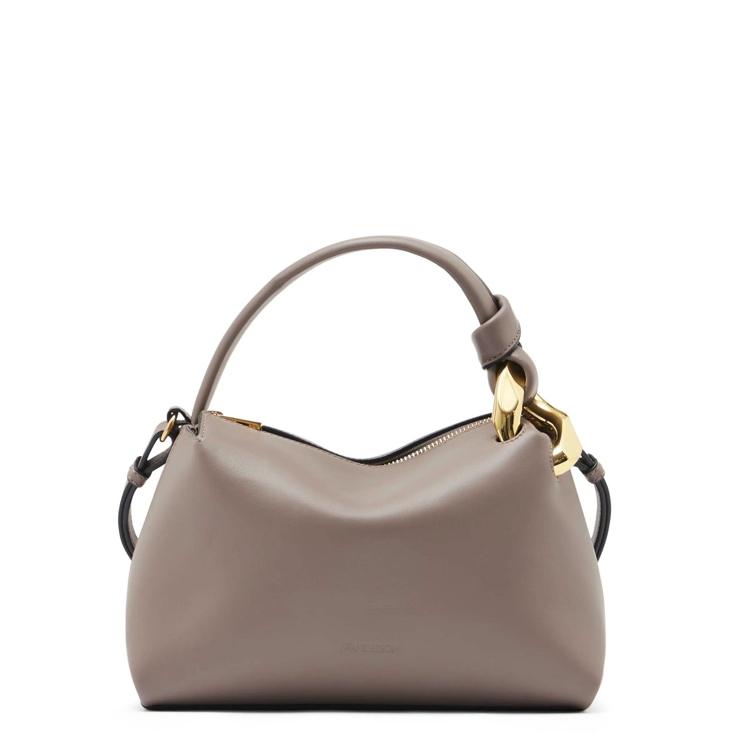 Compact Taupe Corner Bag - Stylish & Functional Small Storage Organizer for Home, Office, or Travel Accessories