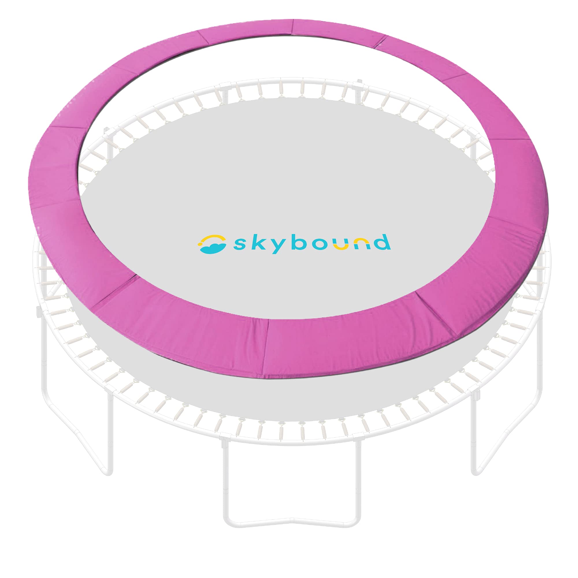 SkyBound Universal Trampoline Safety Pad Replacement - Fits 12ft, 14ft, 15ft Round Trampolines - Pole-Free Design - Multiple Color Options - Durable Outdoor Play Protection for Kids & Family Backyard Fun