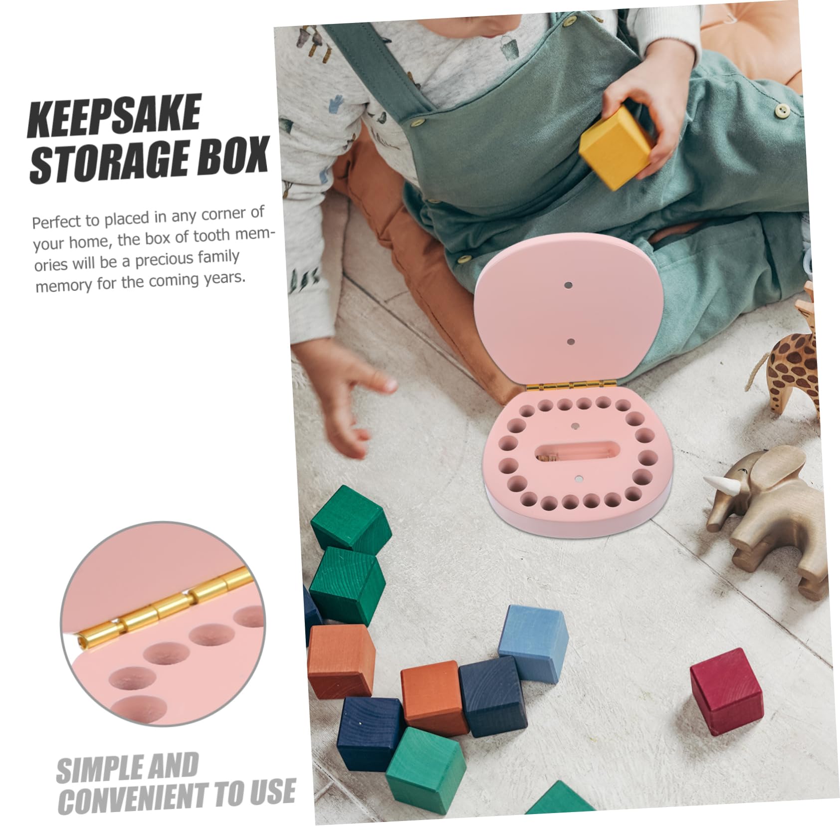 HEMOTON 5-Pack Baby Tooth Storage Box - Organizer Holder for Kids Boys & Girls - Safe & Durable Tooth Keeper for First Lost Teeth - Perfect for Memory Keepsakes & Baby Shower Gifts
