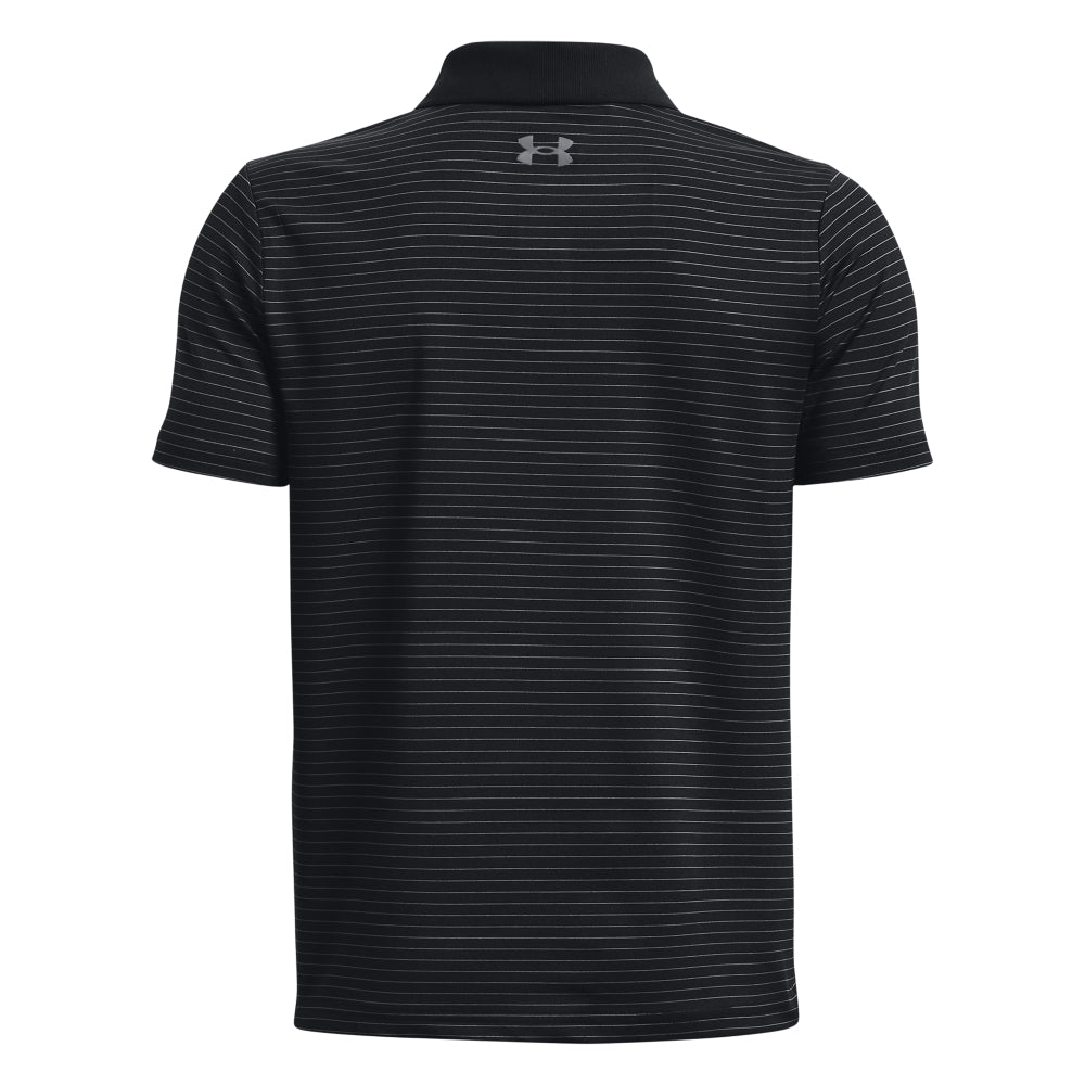 Under Armour Boys' Performance Stripe Polo Shirt - Moisture-Wicking Youth Athletic Top for Sports & School Activities