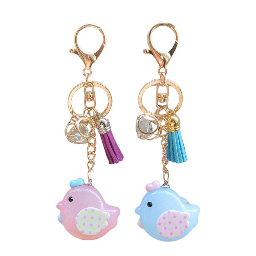 PRETYZOOM 2pcs Easter Chick Keychains - Cute Keyring Handbag Charms for Purse, Birthday, Wedding & Easter Party Favors - Perfect Gifts for Kids, Women, and Festive Decorations