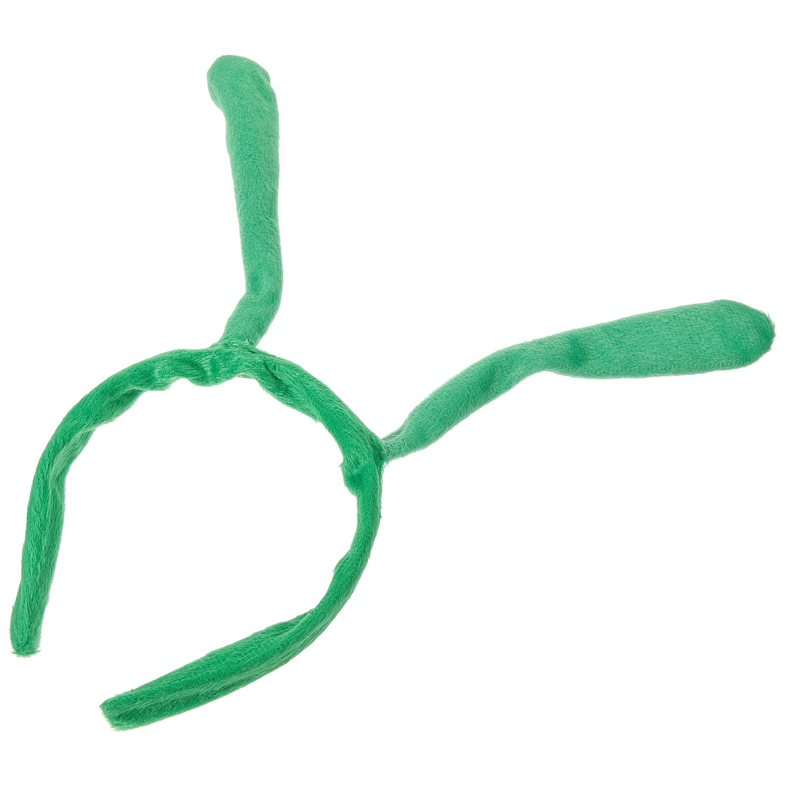 Funny Christmas Boy Costume Plush Headband - Stocking Stuffers for Adults, Animal Hair Accessories & Antenna Apparel (Green) - Perfect for Holiday Parties, Cosplay & Festive Gift Exchanges