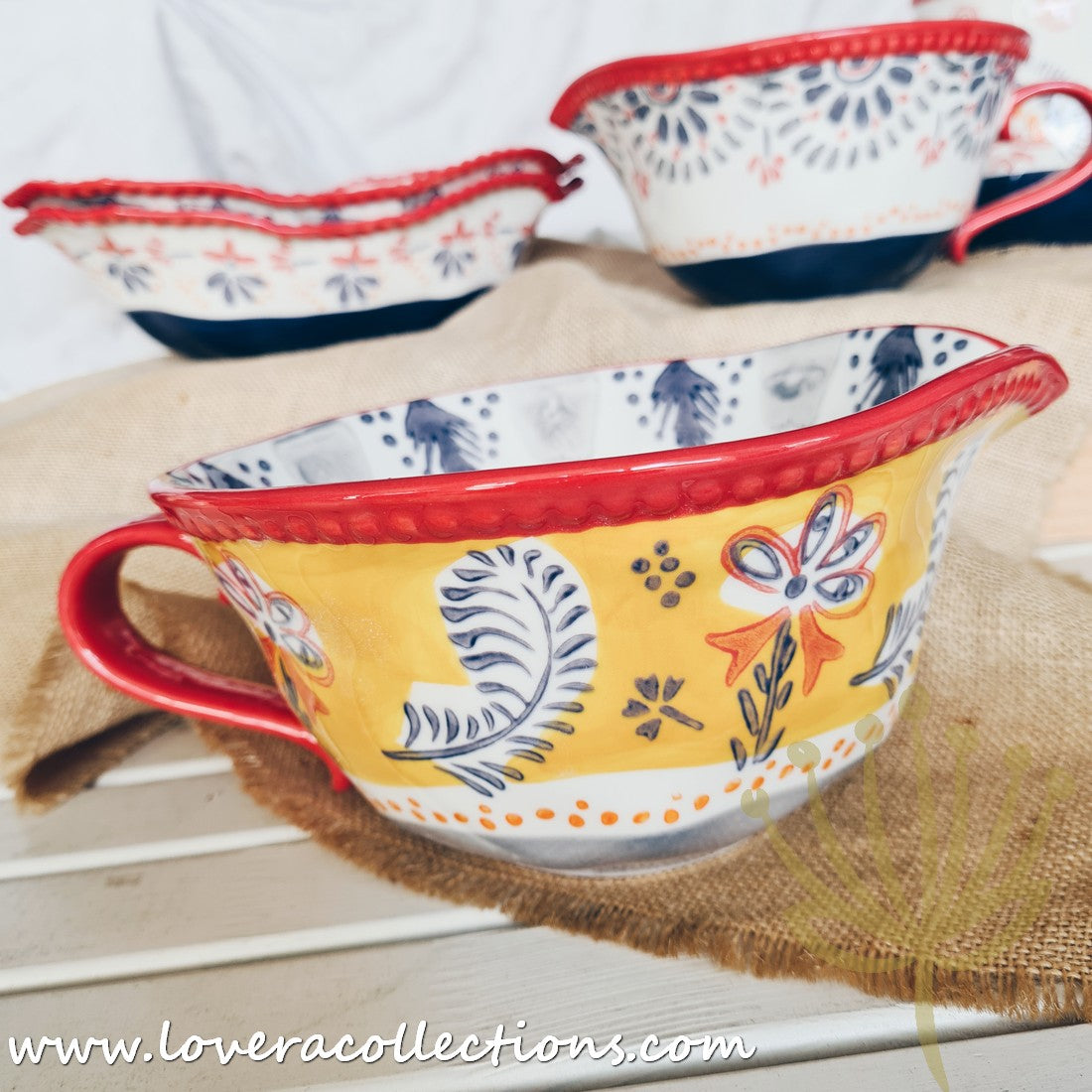 Afrocentric Yellow Dinnerware & Serveware Set - Modern African-Inspired Plates, Bowls & Serving Dishes for Stylish Dining & Entertaining