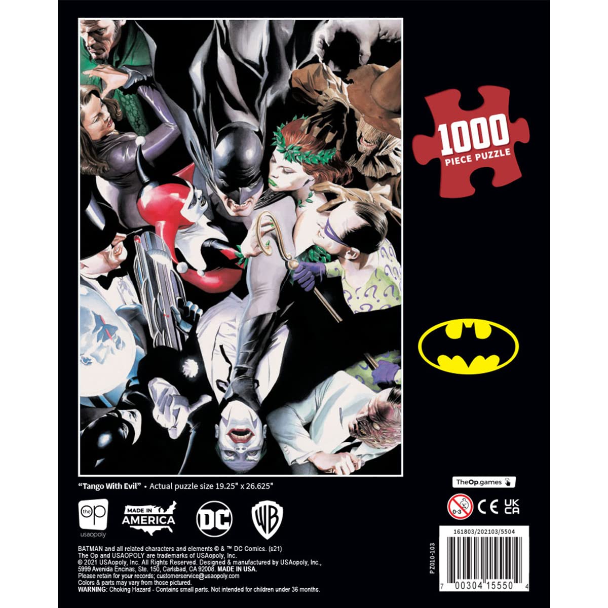 Batman Tango with Evil 1000-Piece Jigsaw Puzzle | DC Comics Superhero Puzzle for Adults & Teens | Perfect for Family Game Night & Home Decor