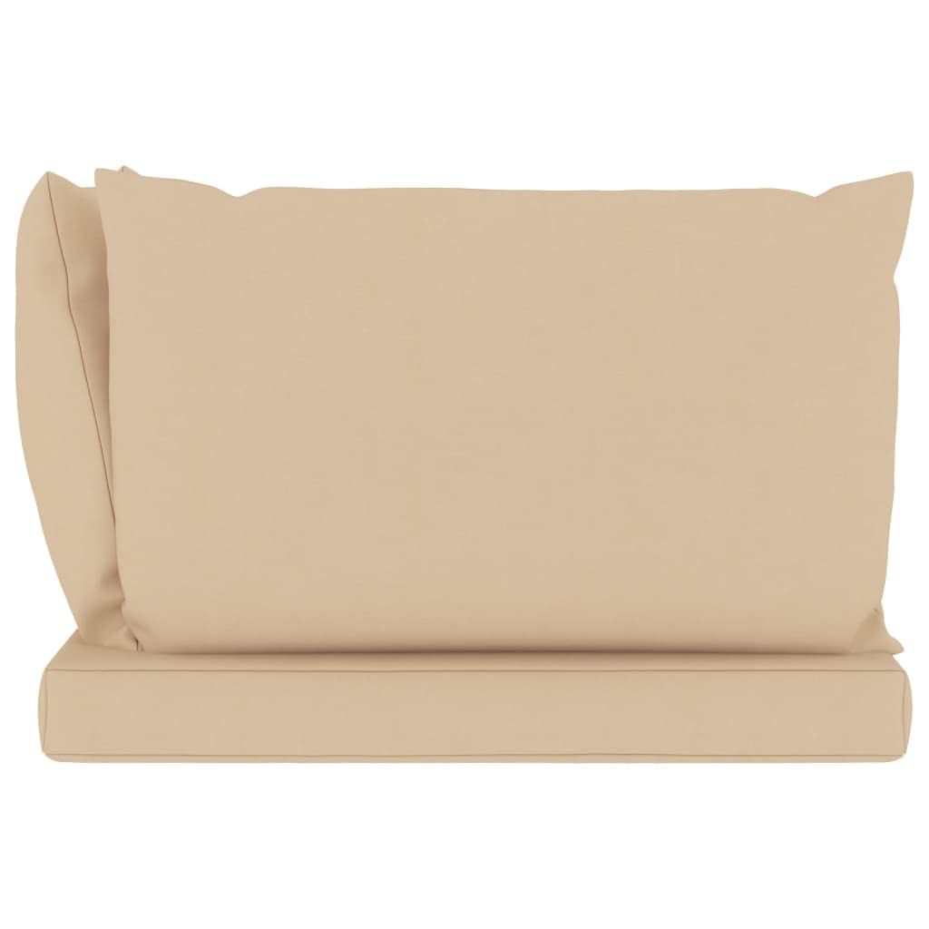 Premium 3-Piece Pallet Sofa Cushion Set - Waterproof Outdoor Patio Furniture Cushions for Chairs & Loungers - Soft Beige Fabric - Perfect for Backyard, Deck & Poolside Relaxation