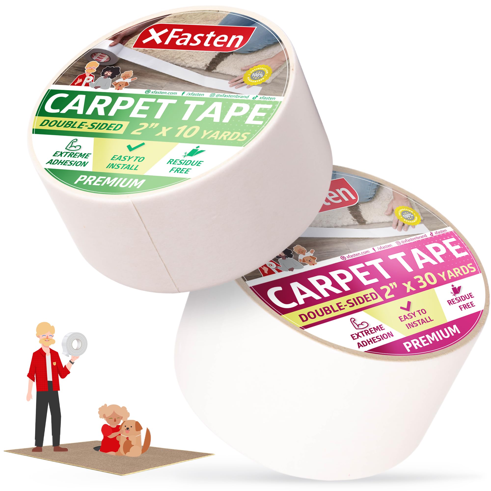 XFasten Double Sided Carpet Tape 2