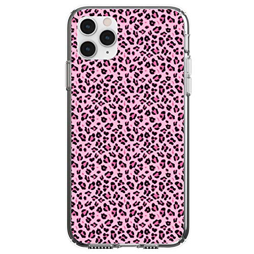 Black Pink Leopard Skin Spots On Clear Case