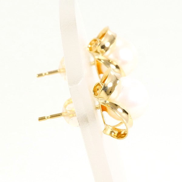 18K Yellow Gold Pearl Earrings - Classic Elegant Jewelry for Women | Perfect for Weddings, Parties & Special Occasions