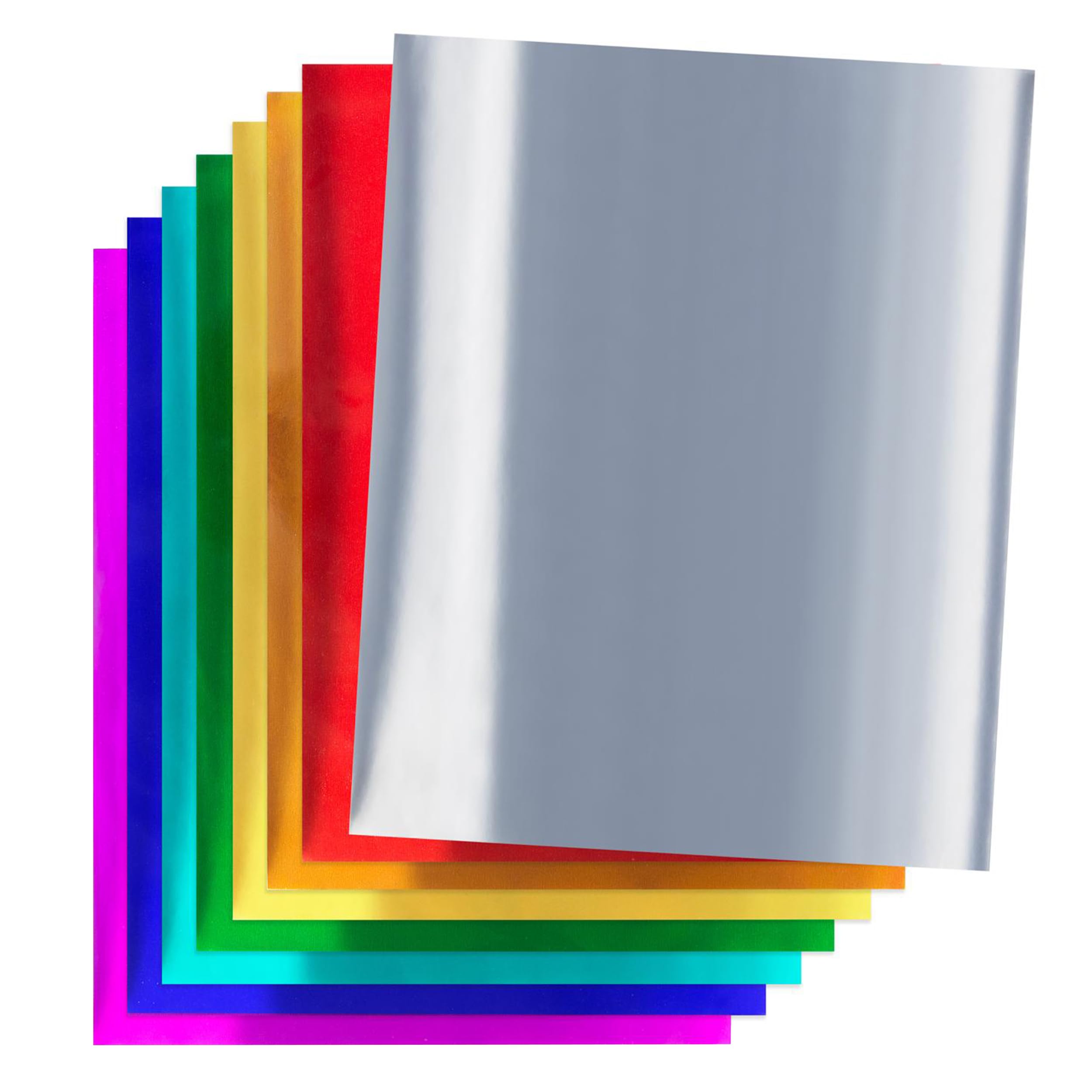 Hygloss Metallic Foil Paper - 288 Sheets, 8 Assorted Colors, 8.5x10 Inches - Shiny Craft Paper for DIY Projects, Scrapbooking, Gift Wrapping & Holiday Decorations