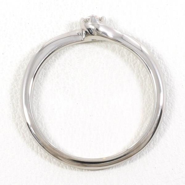 4℃ K10 White Gold Diamond Ring for Women - Elegant Wedding, Engagement & Anniversary Jewelry Gift - Perfect for Special Occasions & Everyday Wear