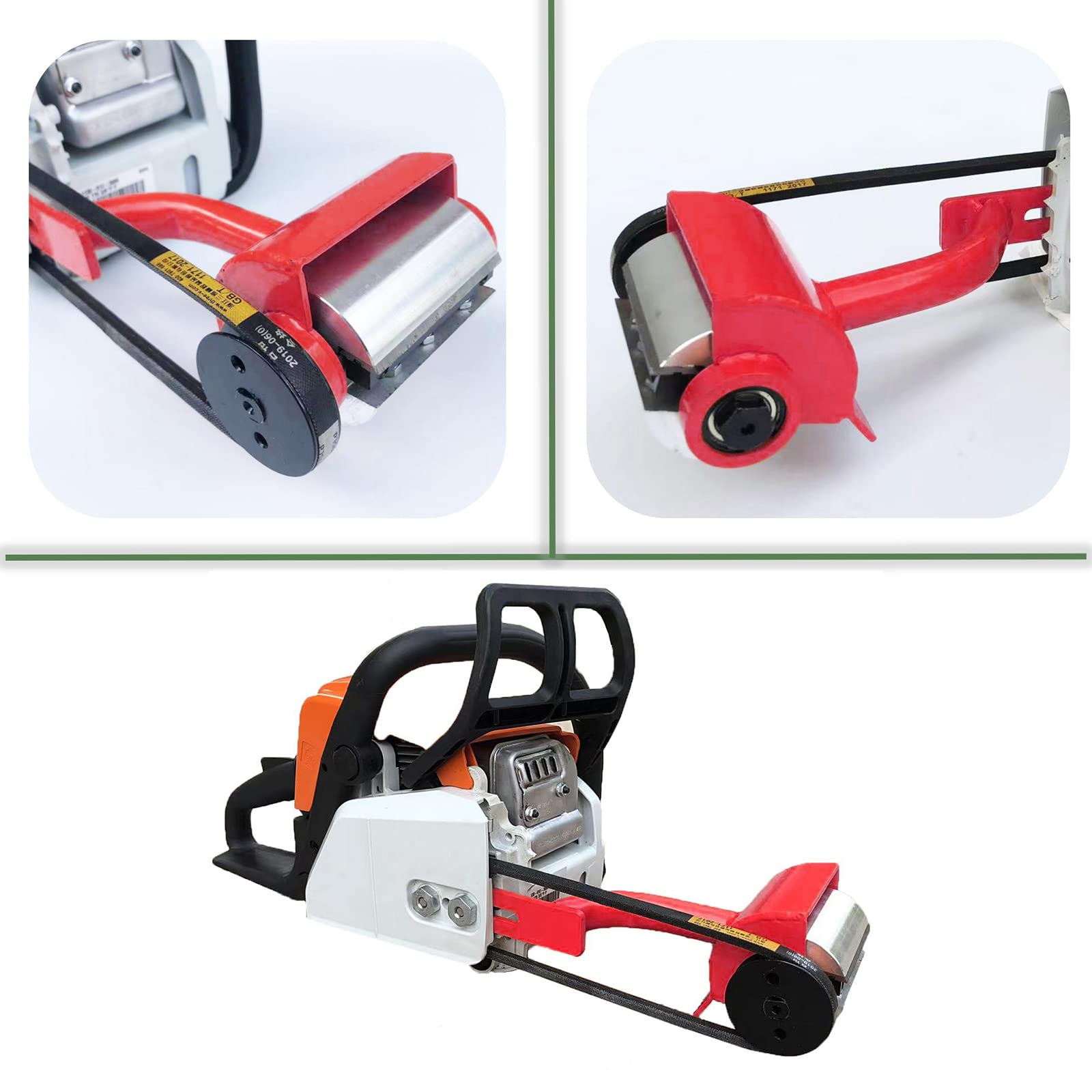 LAJIAOZ Red Log Peeler - Professional Chainsaw Debarking Tool Attachment for Husqvarna & STIHL Chainsaws | Perfect for Log Builders, Sawmills & DIY Home Projects | Easy Bark Removal for Woodworking & Timber Processing