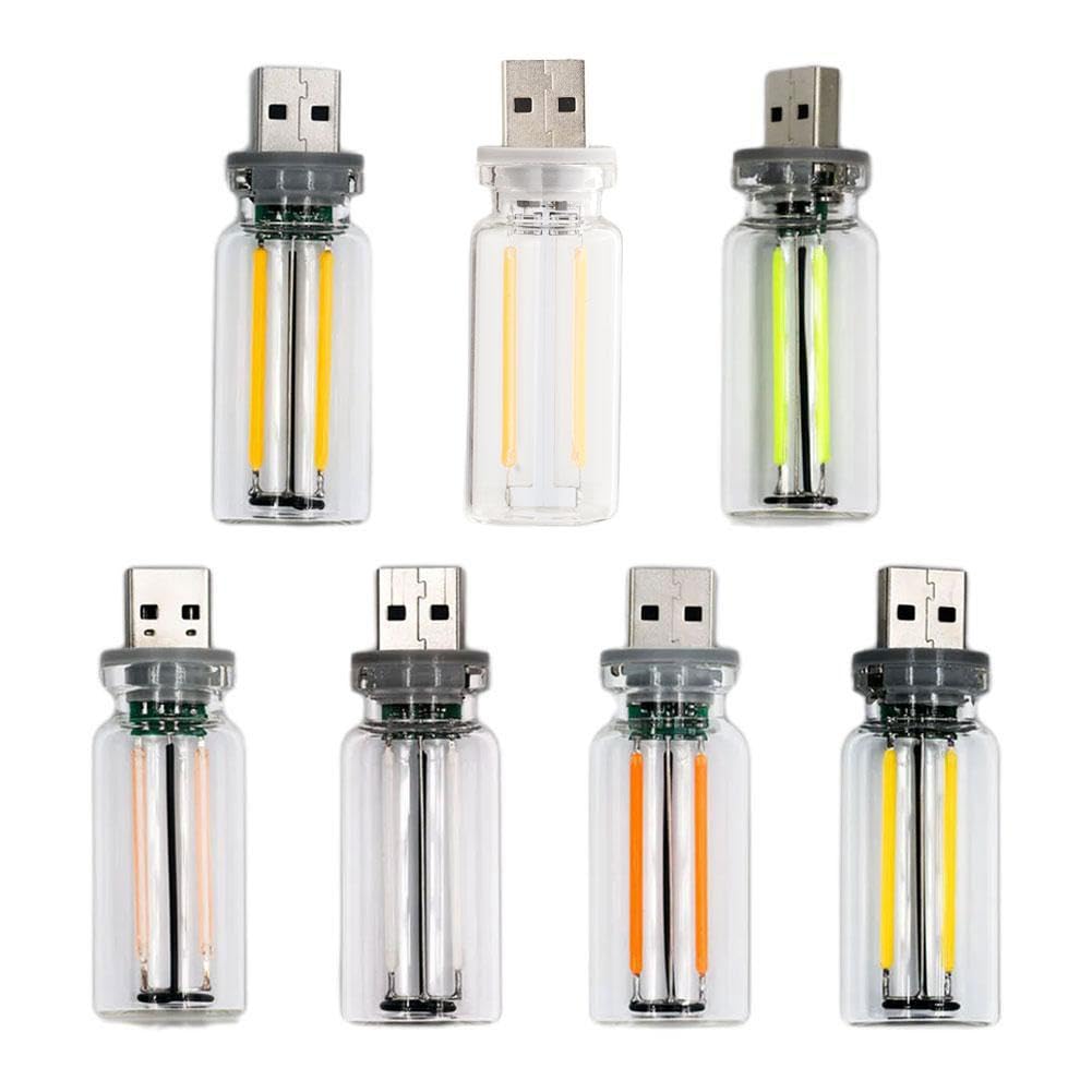 Touch Control LED Night Light for Cars - Retro USB Car Interior Atmosphere Lamp with Dimmable Brightness, Plug-in USB Charging Port | Perfect for Night Driving, Car Decor & Ambient Lighting