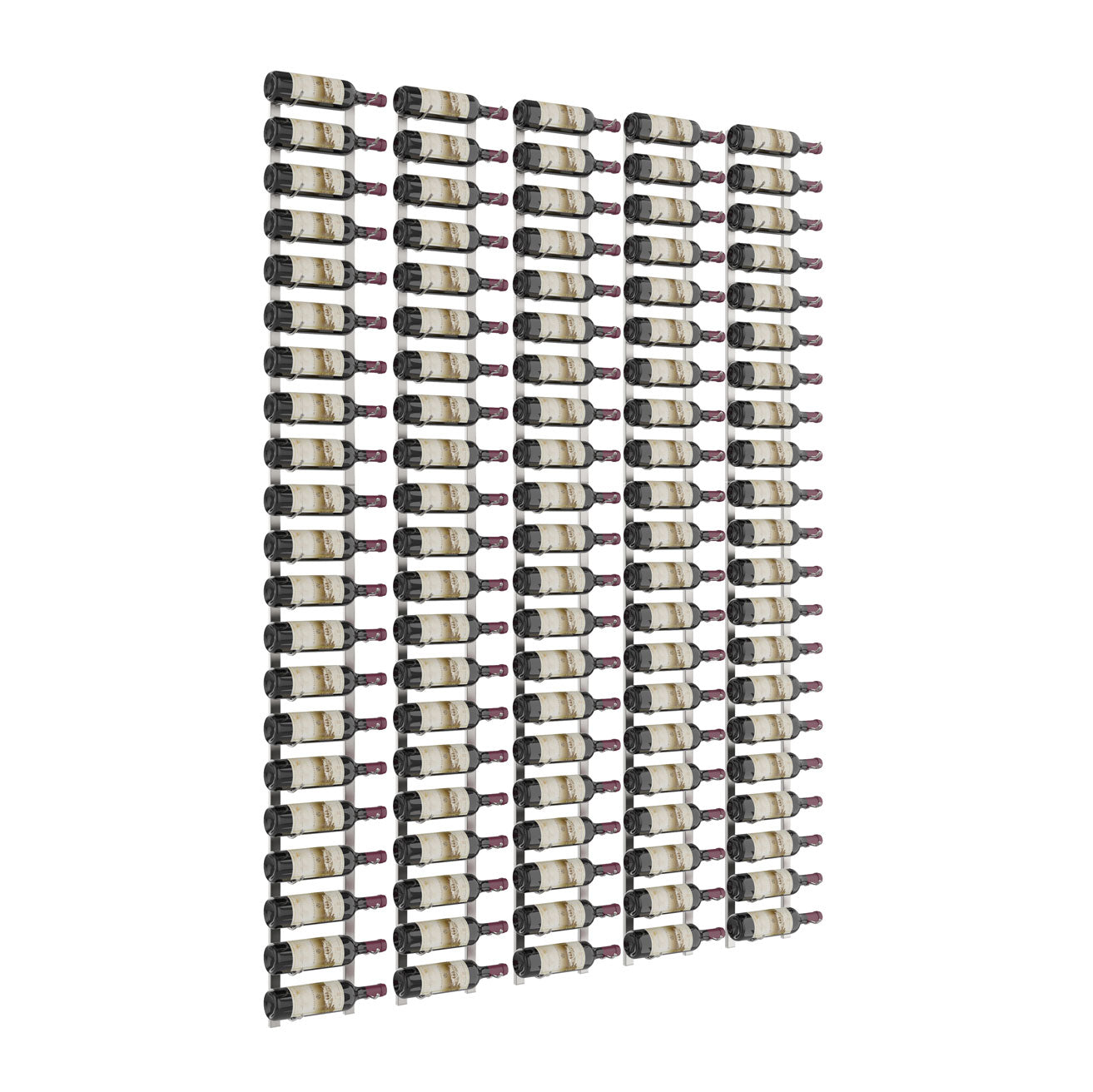 VintageView 'Feature Wall' 7-Tier Wine Rack Kit - Holds 105 to 315 Bottles - Perfect for Home Bars, Restaurants & Wine Cellars - Space Saving Wall Mounted Wine Storage Solution