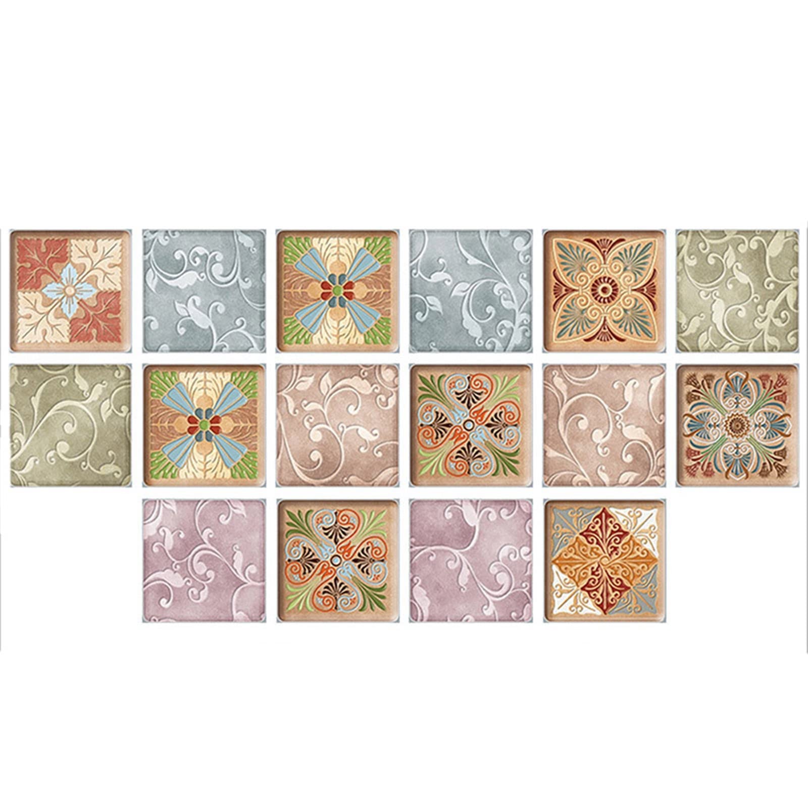 16-Sheet Peel and Stick Backsplash Tile for Kitchen - Self-Adhesive Vinyl Wall Tiles 12