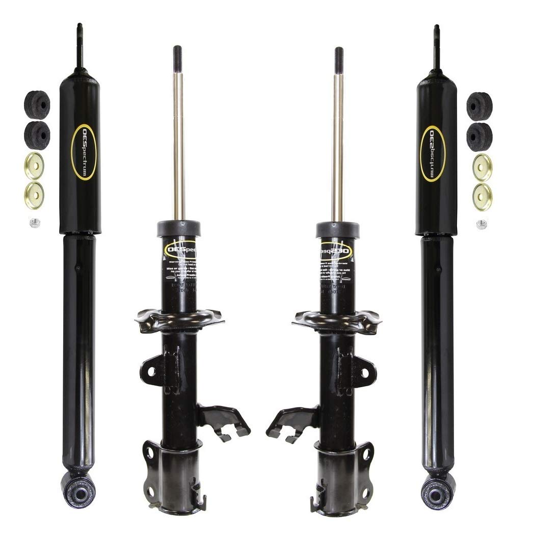 Monroe OESpectrum Struts & Shocks Kit - Front & Rear Replacement for Nissan Versa & Versa Note | Smooth Ride & Enhanced Handling | Perfect for City Commuting & Road Trips