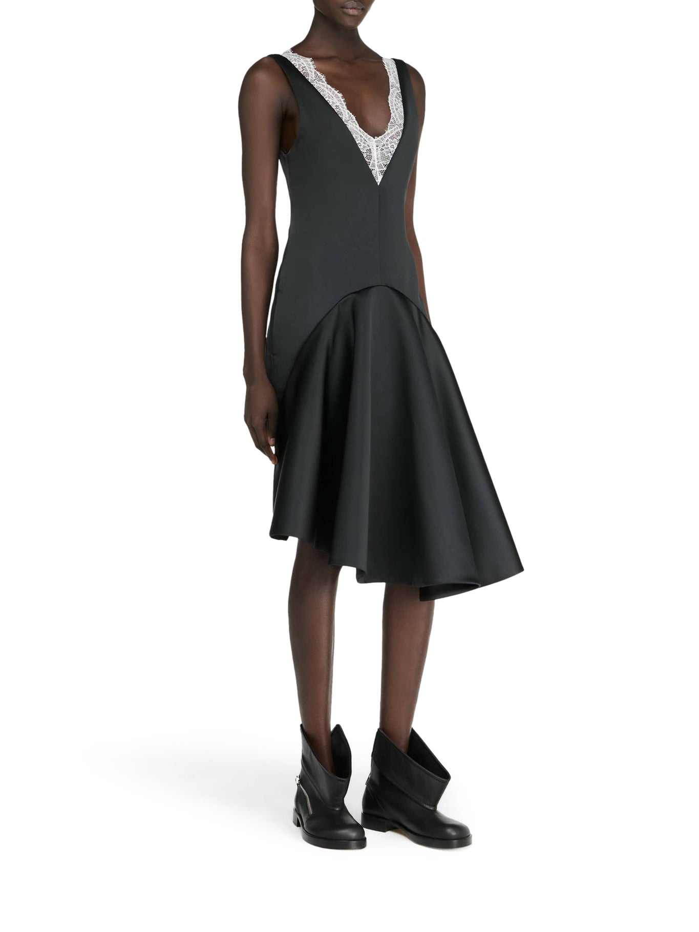 Elegant V-Neck Draped Dress for Women - Perfect for Parties, Weddings & Evening Events
