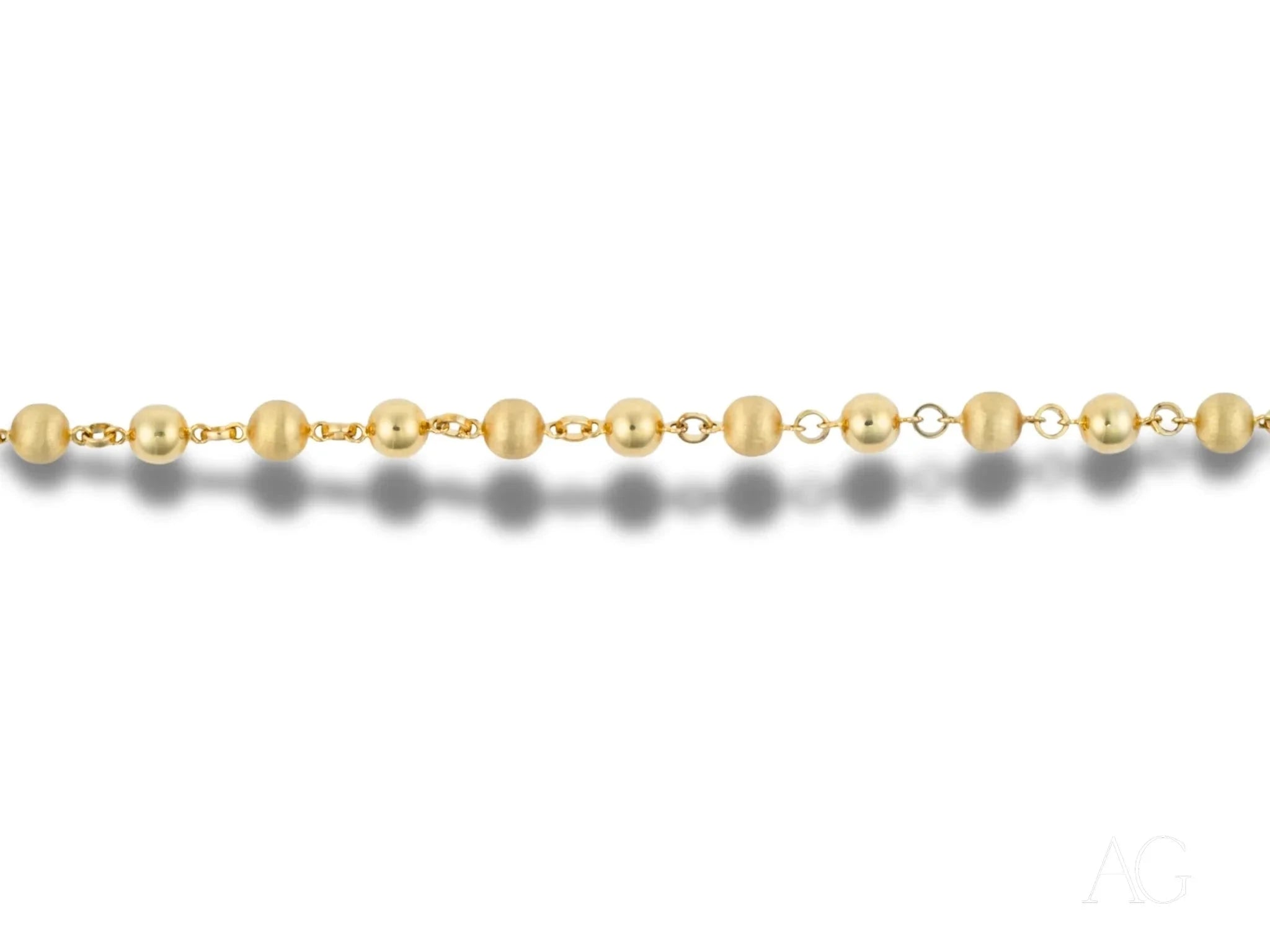 18K Solid Gold Bracelet with Spring Ring Clasp - Elegant & Durable Jewelry for Women, Perfect for Weddings, Parties & Everyday Wear