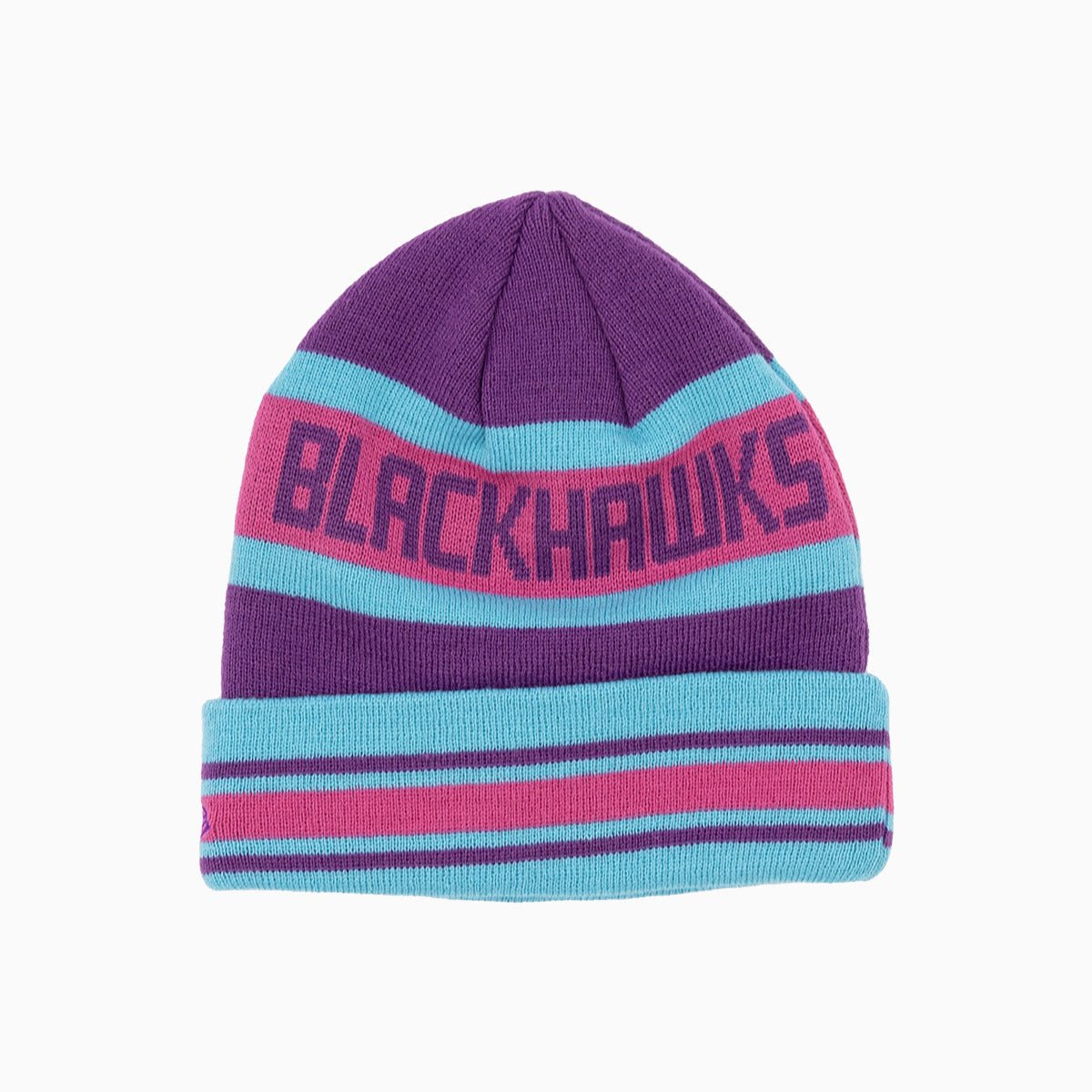 Chicago Blackhawks NHL Official Knit Beanie Hat - Winter Warm Cuffed Skull Cap for Men & Women - Perfect for Hockey Games, Outdoor Sports & Cold Weather