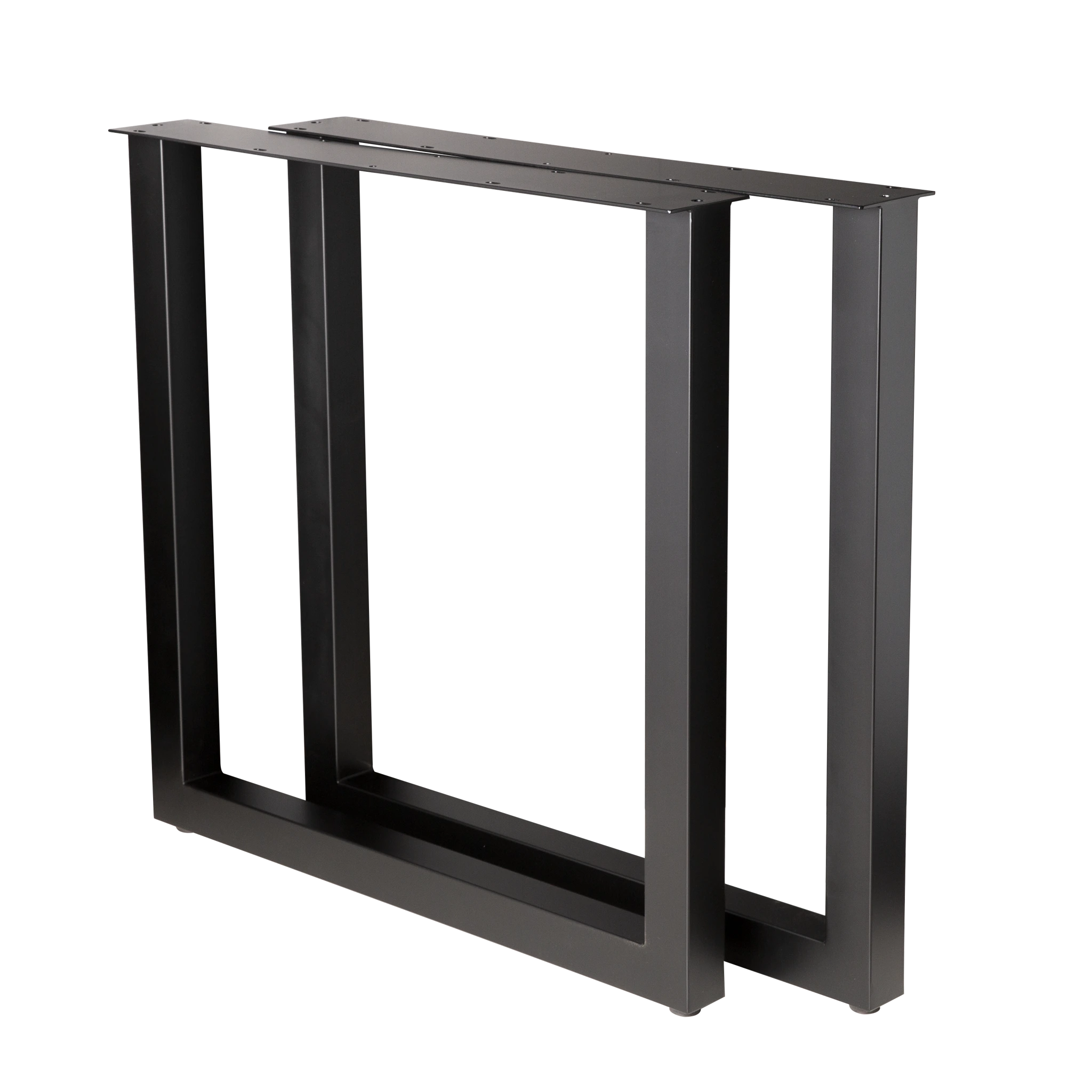 Sturdy U-Shaped Dining Table Legs 28x28x28 Inches - 2x2 Inches Square Metal Legs for Kitchen, Dining Room, and Restaurant Furniture