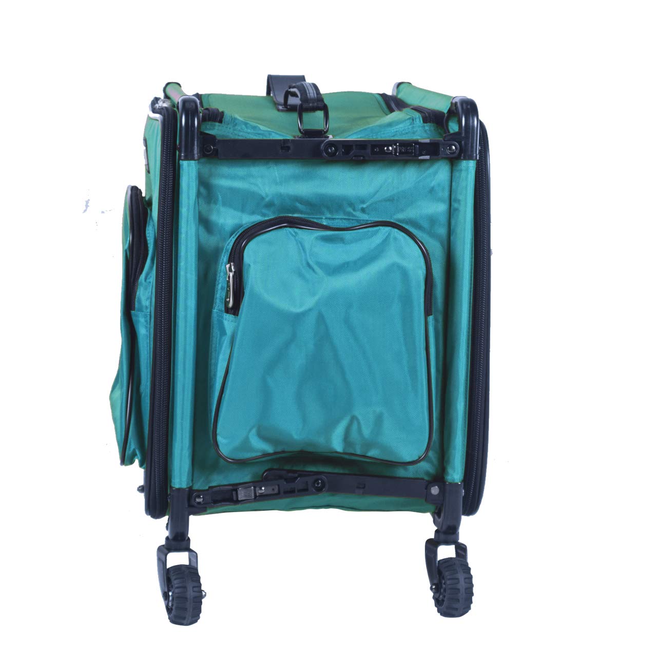 Tutto Serger Tote on Wheels - 17 Inch Rolling Sewing Machine Bag in Turquoise | Perfect for Quilting, Craft Fairs & Sewing Classes