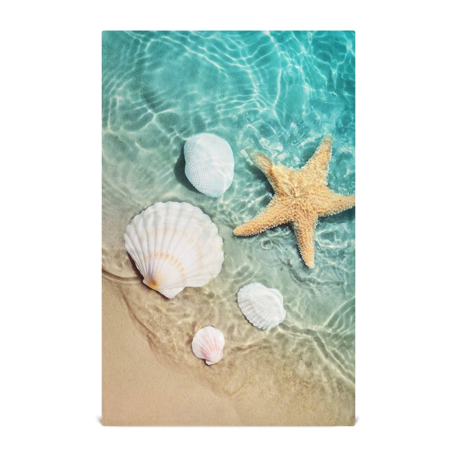 Premium Summer Sea Shells Dish Towel - Super Absorbent & Lint-Free Kitchen & Bath Hand Towel (18x28 Inches) - Soft Cleaning Cloth for Dishes, Tea Bar, and Home Decor - Set of 1