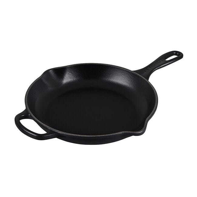 Le Creuset 10-Inch Cast Iron Skillet - Premium Enameled Cookware for Searing, Baking & Frying - Perfect for Stovetop, Oven & Outdoor Cooking