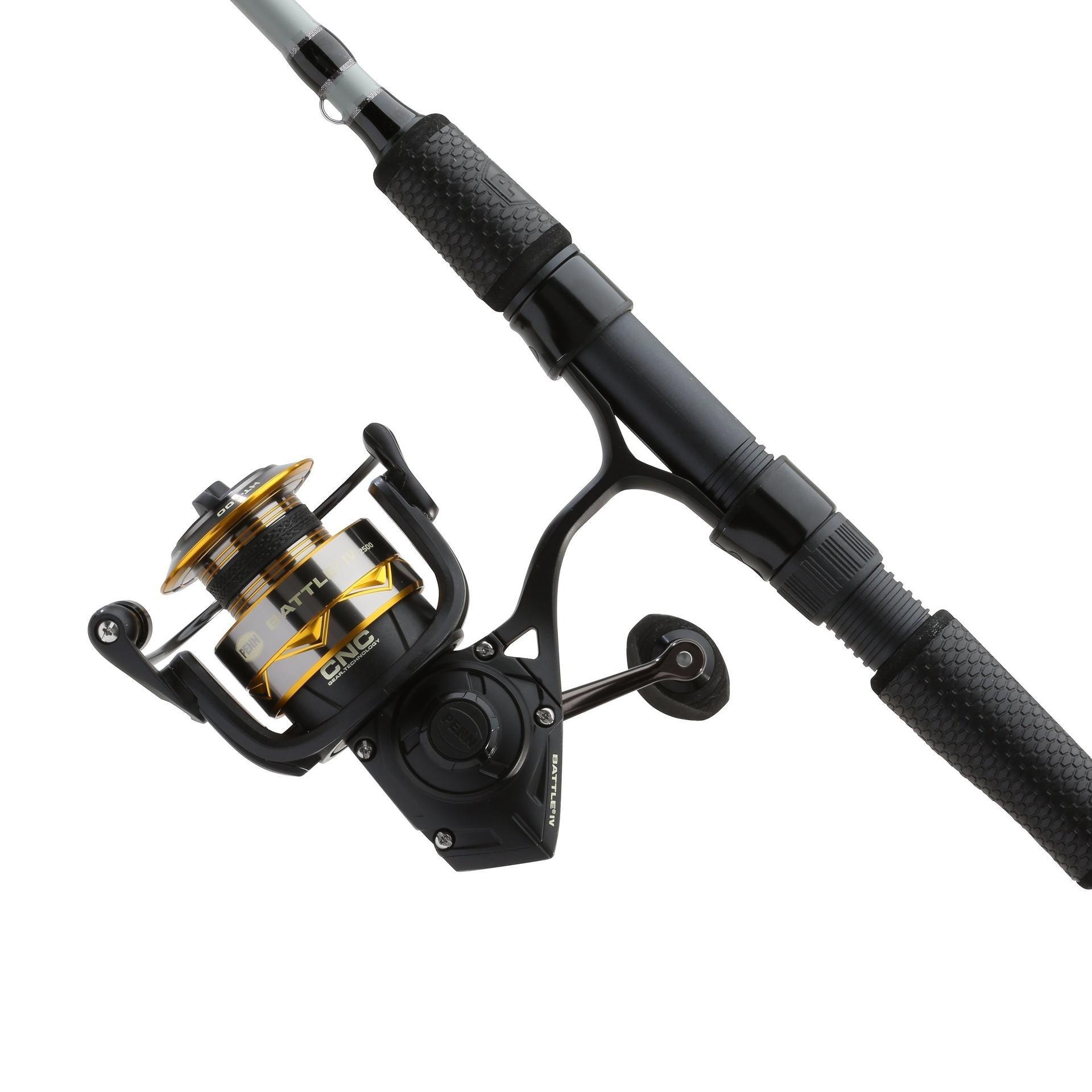 Penn Battle IV Limited Edition Spinning Combos - Saltwater Fishing Rod and Reel Combo for Surf, Pier & Offshore Angling | Perfect for Bass, Trout & Saltwater Species