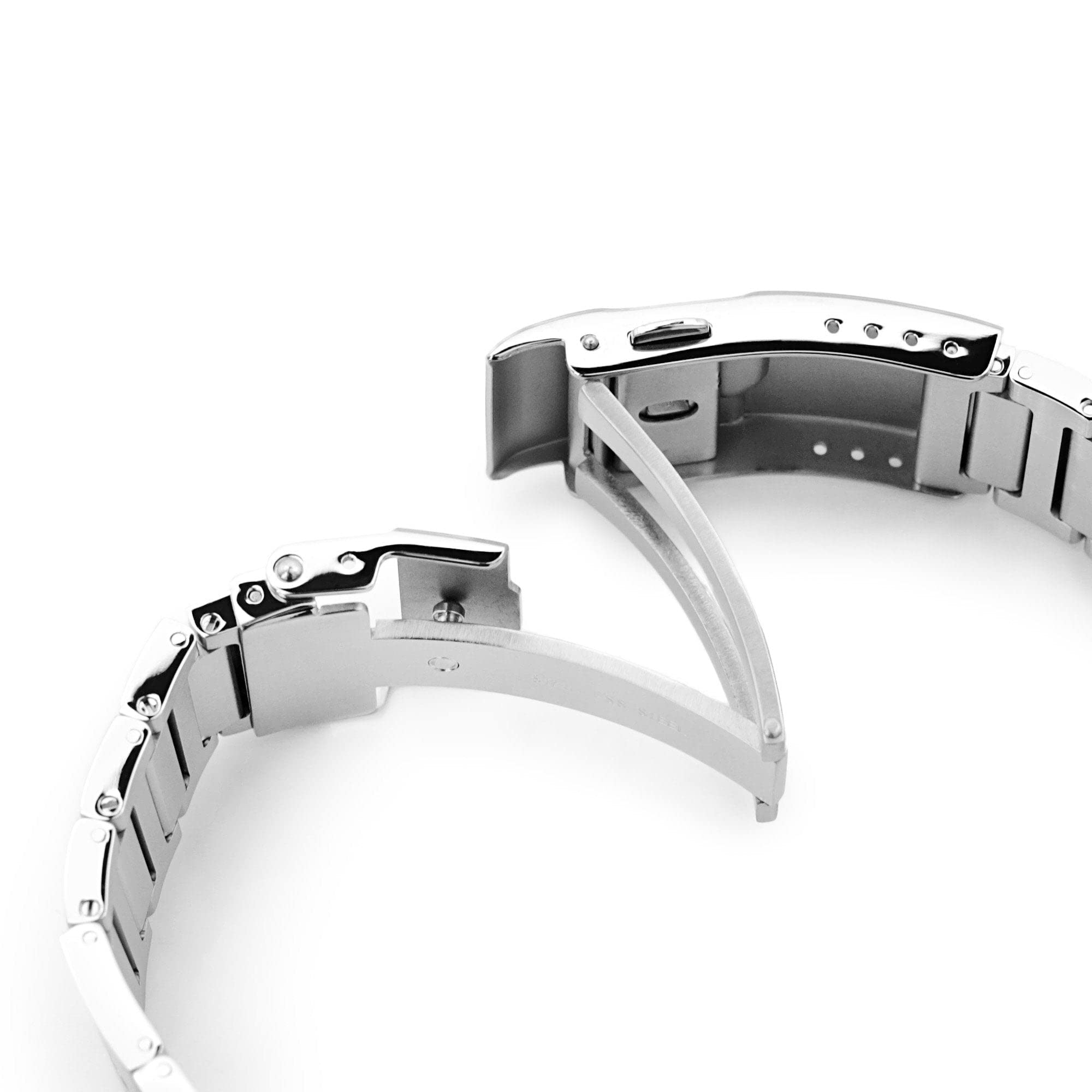 Premium MiLTAT 22mm Quick Release Metal Watch Band - RB Version II with Baton Clasp | Straight End Design for Seiko, Citizen & More | Perfect for Business, Casual & Outdoor Activities