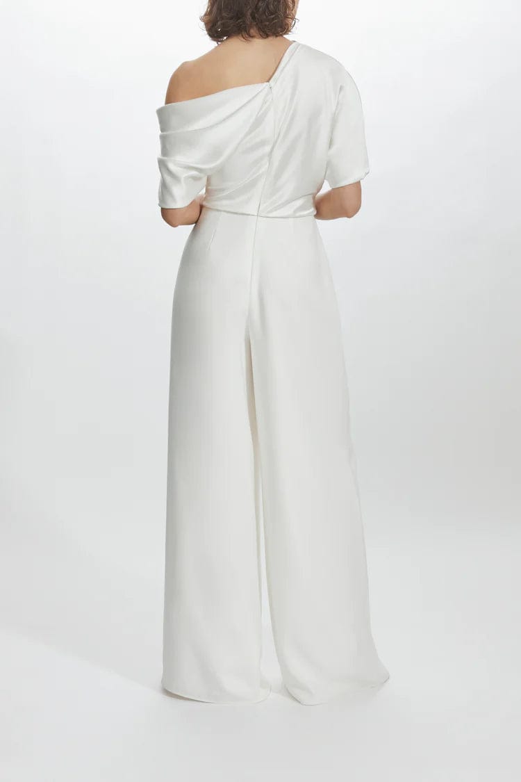 Amsale LW207 Women's Wedding Dress Size 8 - Elegant Bridal Gown for Church Ceremony & Reception