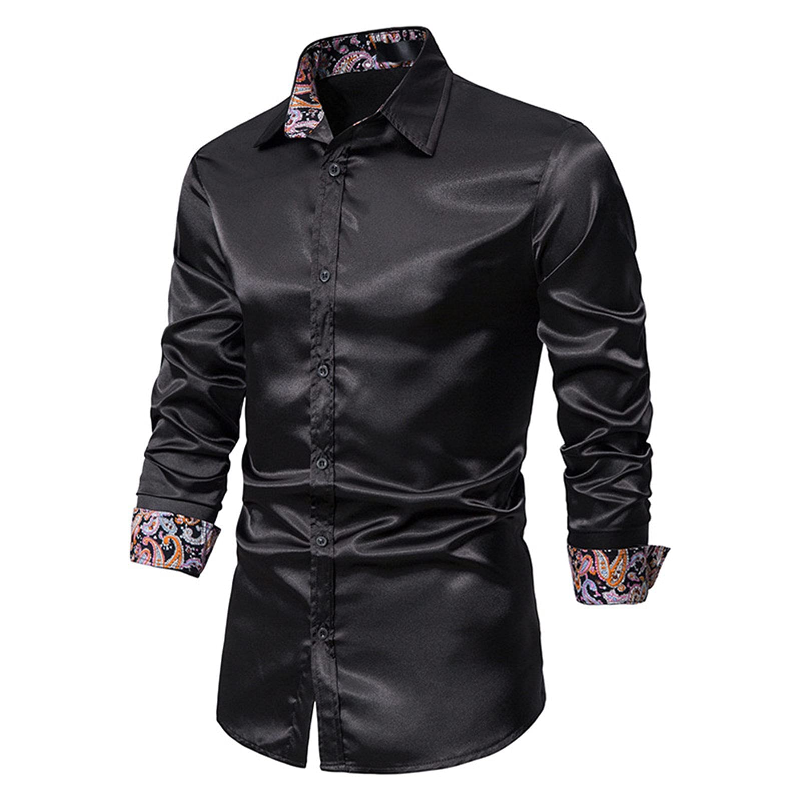 Men's Retro Athletic Fit Tunic Sweatshirt & Casual Dress Shirts - Designer Undershirts for Everyday Wear | Gym, Office & Street Style Outfits