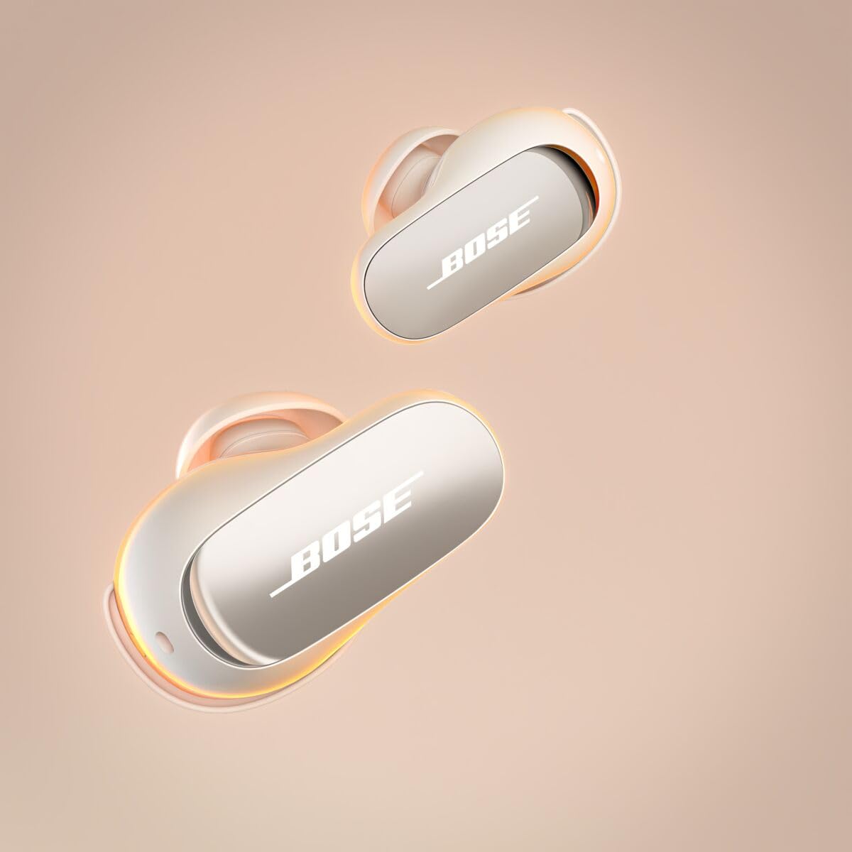Bose QuietComfort Ultra Wireless Noise Cancelling Earbuds - White (Renewed Premium) | Bluetooth Headphones for Work, Travel & Gym with Crystal Clear Sound