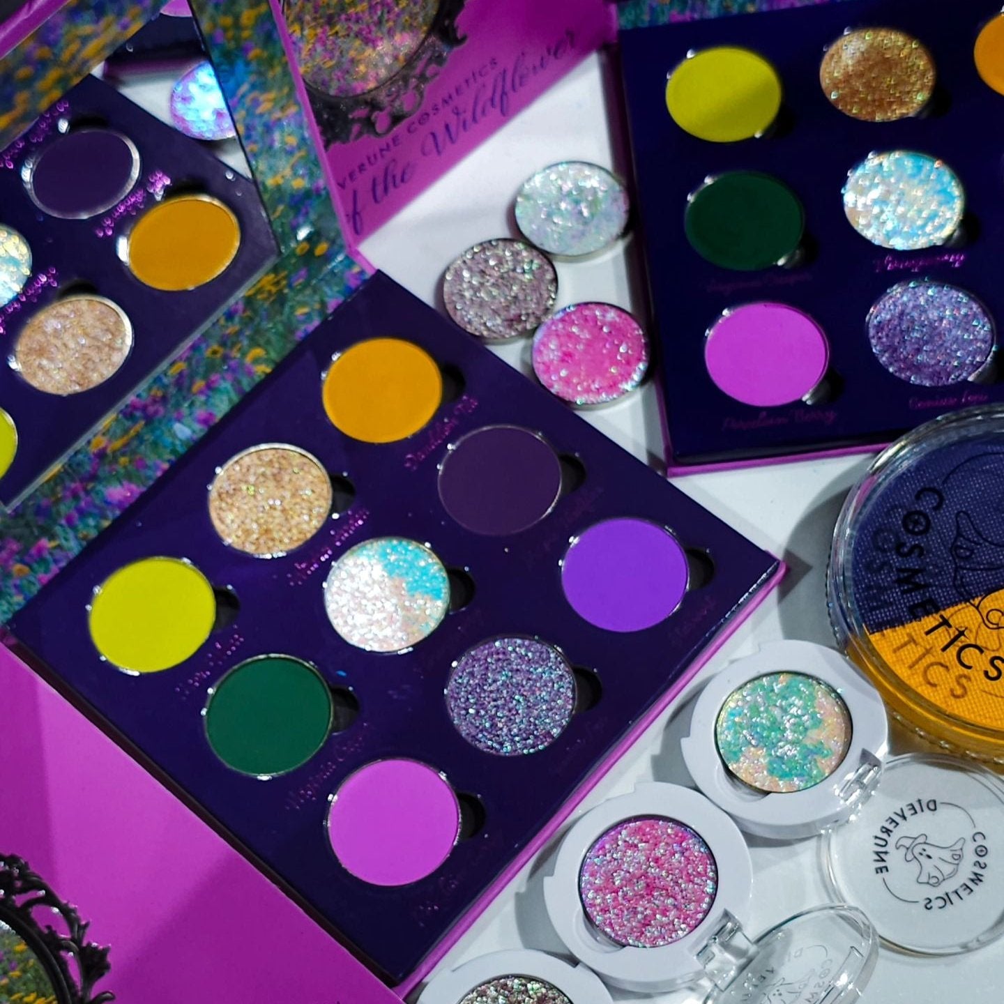Wildflower Witch Eyeshadow Palette - 12 Highly Pigmented Matte & Shimmer Shades for Stunning Eye Looks | Perfect for Halloween, Cosplay & Everyday Glam Makeup