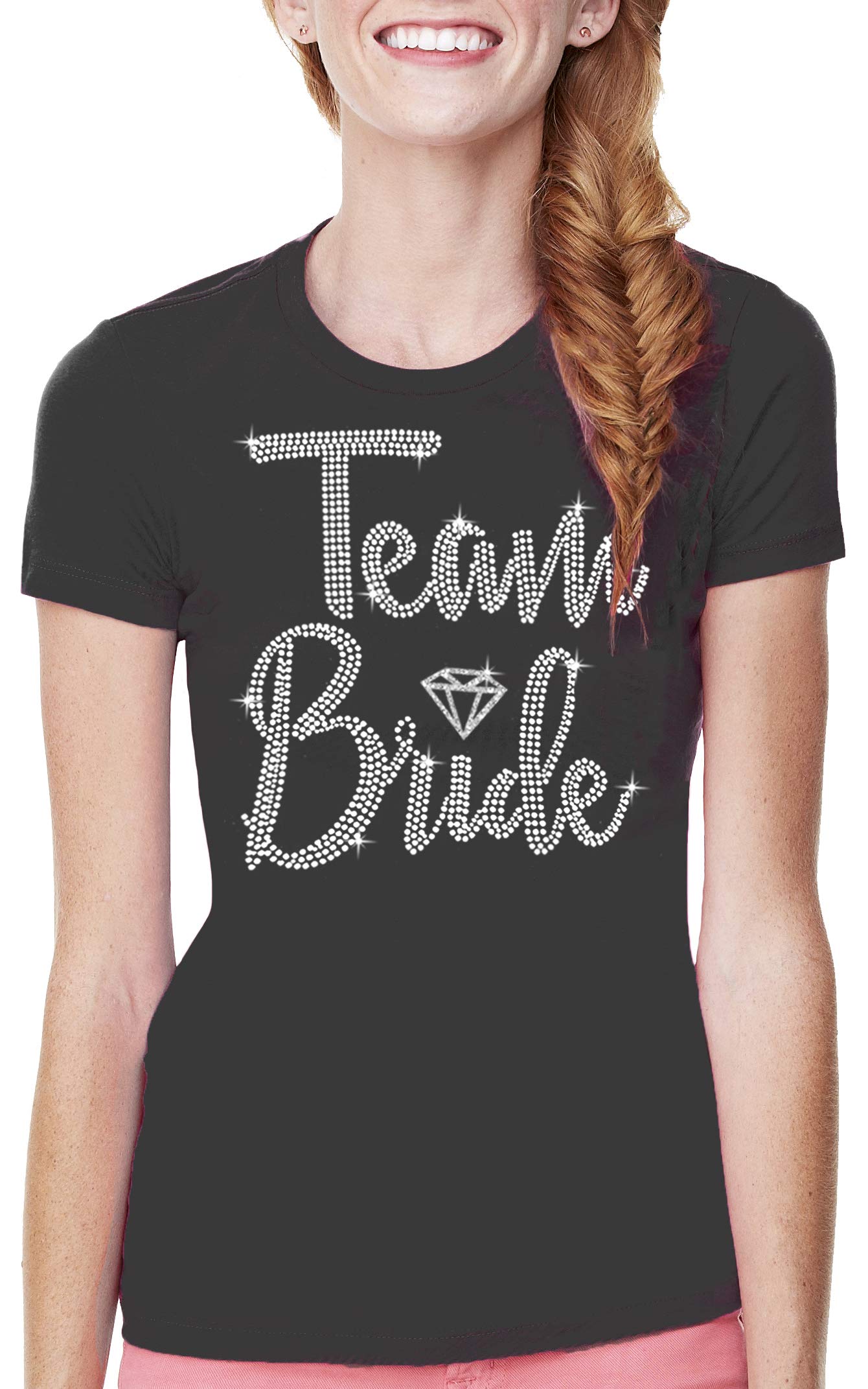 Sparkling Rhinestone Bride Shirt - Bride Squad & I Do Crew Tops for Bachelorette Parties, Wedding Showers & Bridal Events (Perfect for Bridesmaids & Wedding Party)