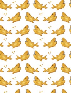 Shark Chicken Nugget White