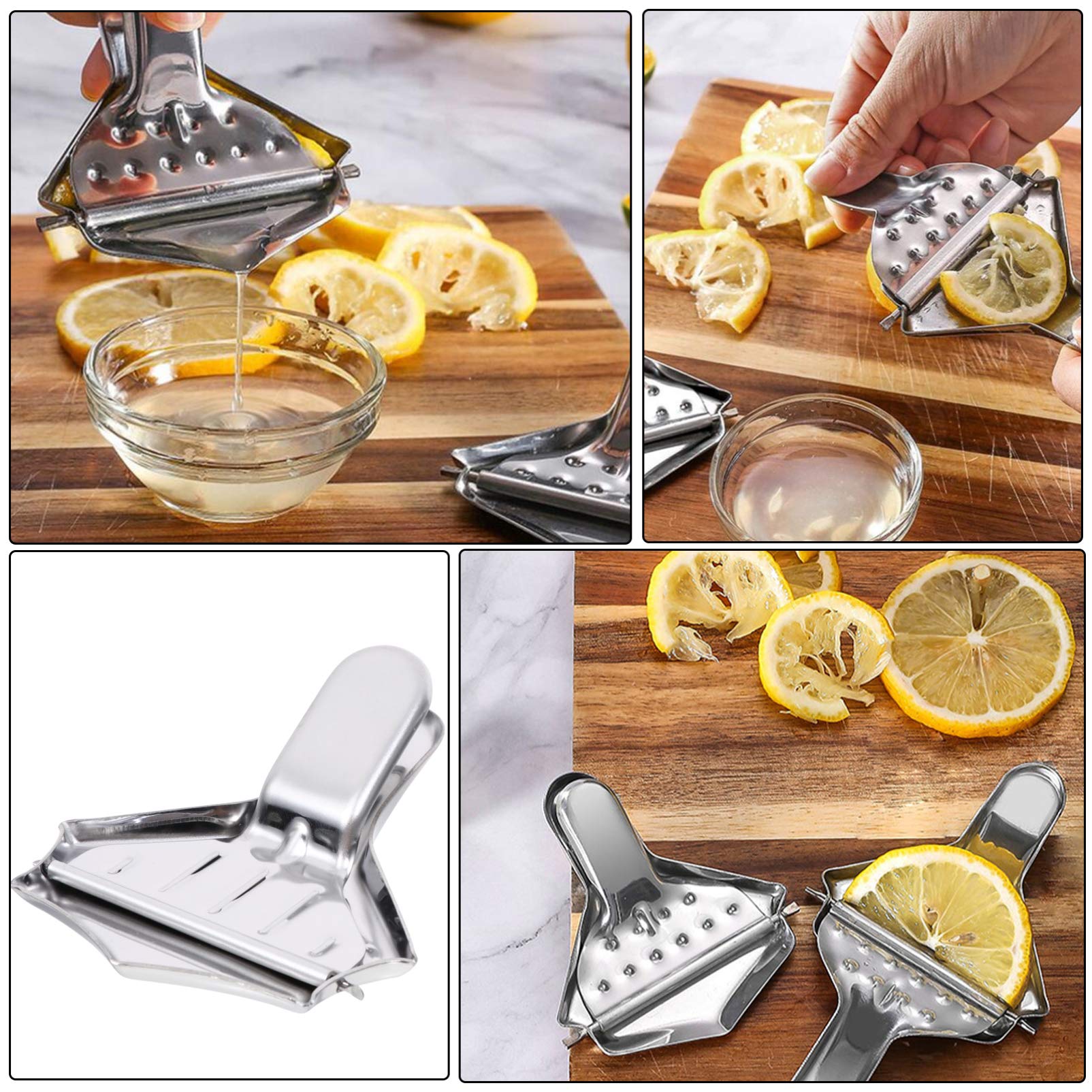 2-Pack Manual Citrus Juicer - Orange Lemon Squeezer Press for Fresh Juice, Durable Fruit Juice Extractor Tool - Perfect for Home, Kitchen, Bar & Healthy Drinks