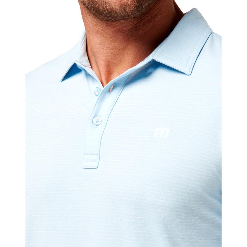 TravisMathew Men's The Heater Performance Polo Shirt - Moisture-Wicking Golf & Casual Wear for Active Lifestyles