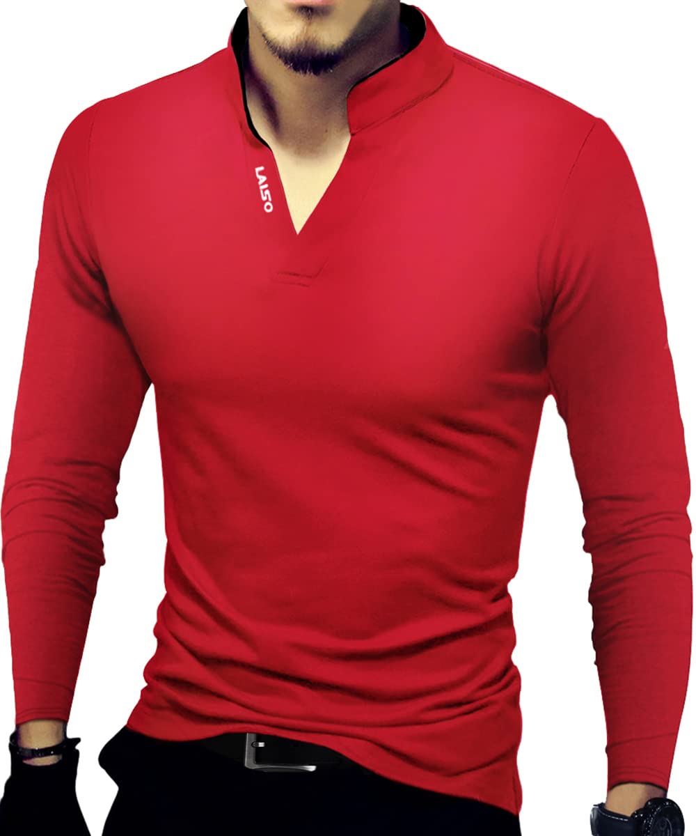 LOGEEYAR Men's Slim Fit Cotton Polo Shirts - Short & Long Sleeve Henley T-Shirts for Casual Wear | Office, Golf, and Everyday Outfits