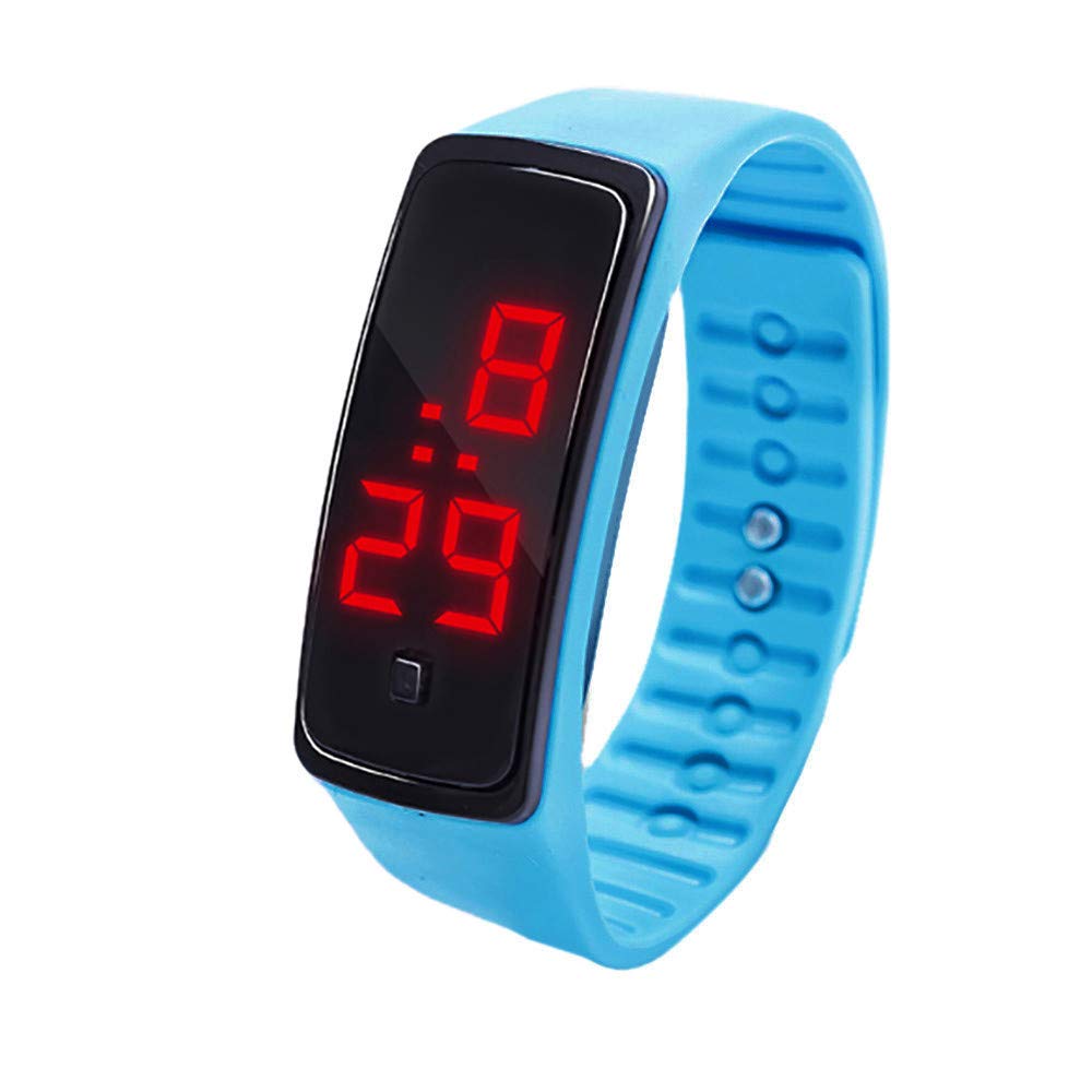 Kids Digital LED Sports Watch - Waterproof Silicone Strap Smart Watch for Boys & Girls - Perfect for School, Running, and Outdoor Activities