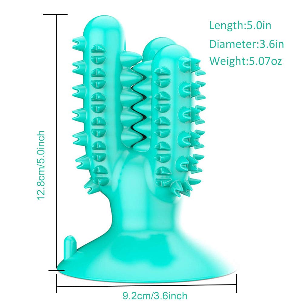 CEESC Dog Toothbrush Chew Toy for Teeth Cleaning - Dental Oral Care Chew Stick for Small, Medium & Large Dogs (Blue) | Puppy Teeth Brushing Toy for Fresh Breath & Healthy Gums