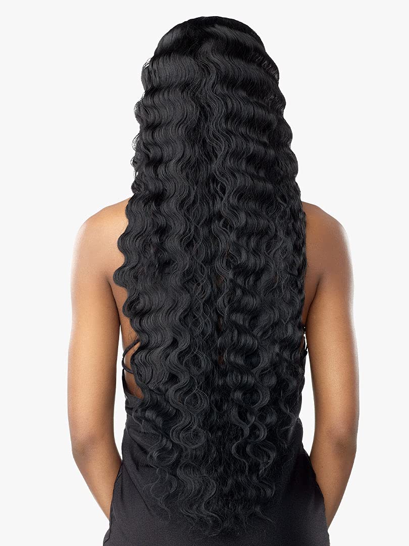 Sensationnel Vice Lace Front Wigs - 6.5 Inch Deep Part Synthetic Pre-Plucked Hairline (Balayage Gold) | Natural Look for Everyday Wear, Cosplay & Special Occasions
